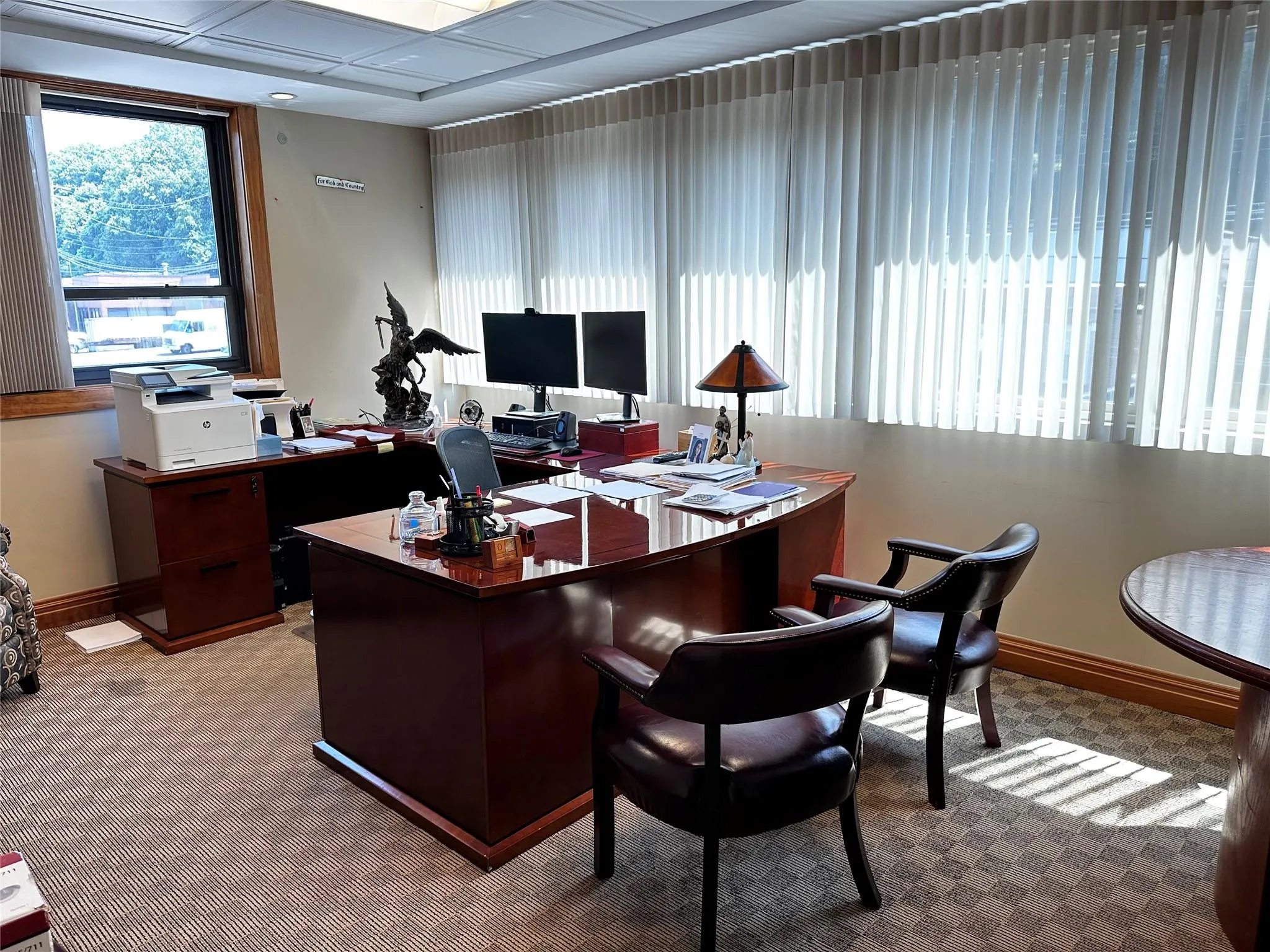 Office featuring baseboards and carpet floors Office featuring baseboards and carpet floors
