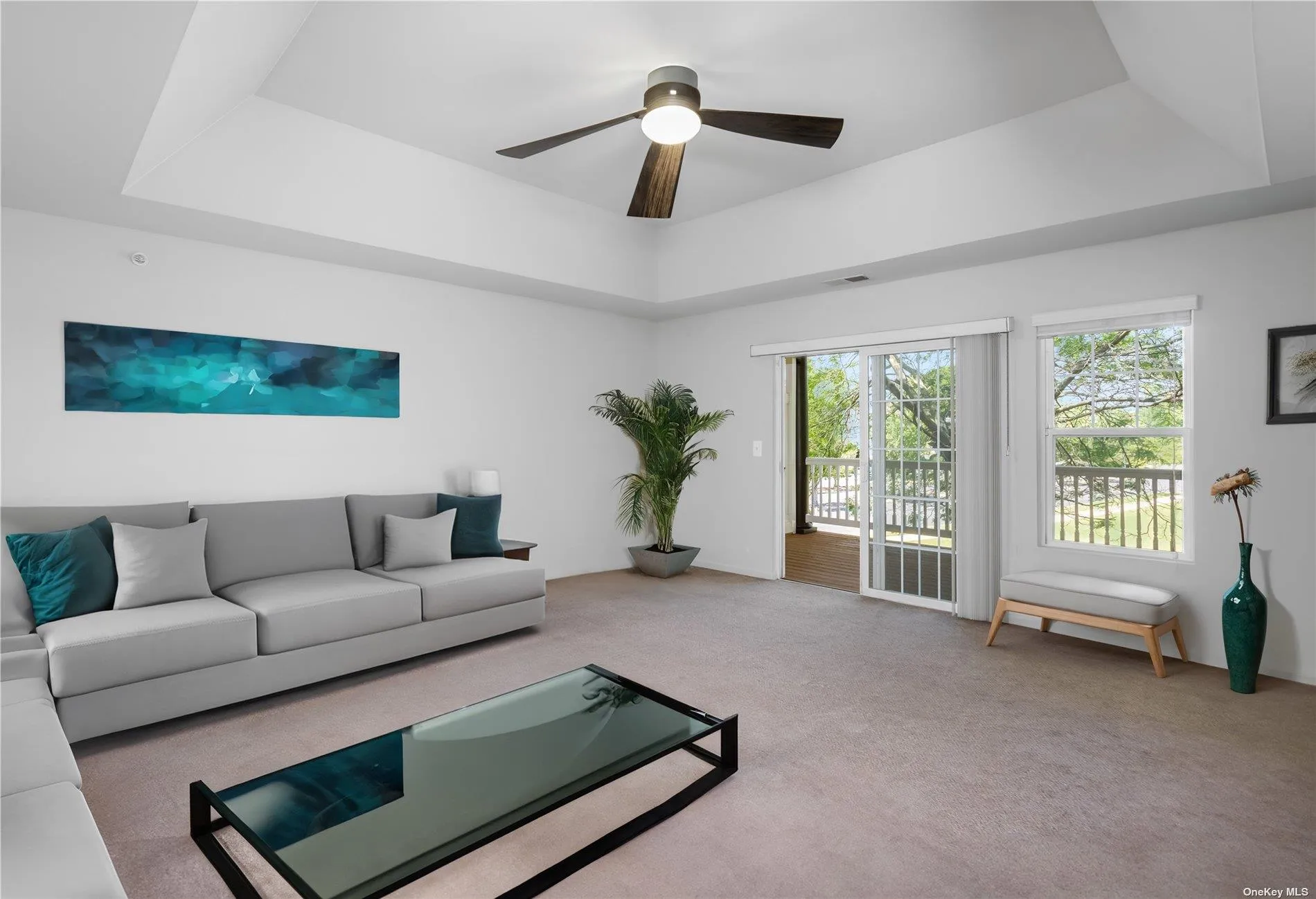 Spacious living room with balcony Spacious living room with balcony