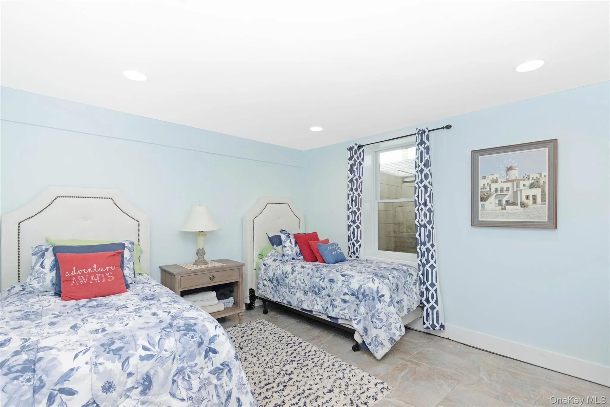 Bedroom featuring baseboards and recessed lighting Bedroom featuring baseboards and recessed lighting