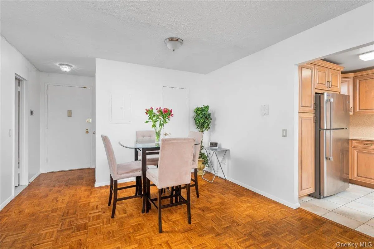 Dining area with large closet Dining area with large closet