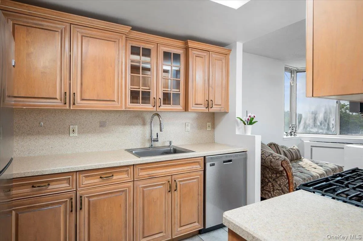 Kitchen with stainless steel dishwasher Kitchen with stainless steel dishwasher