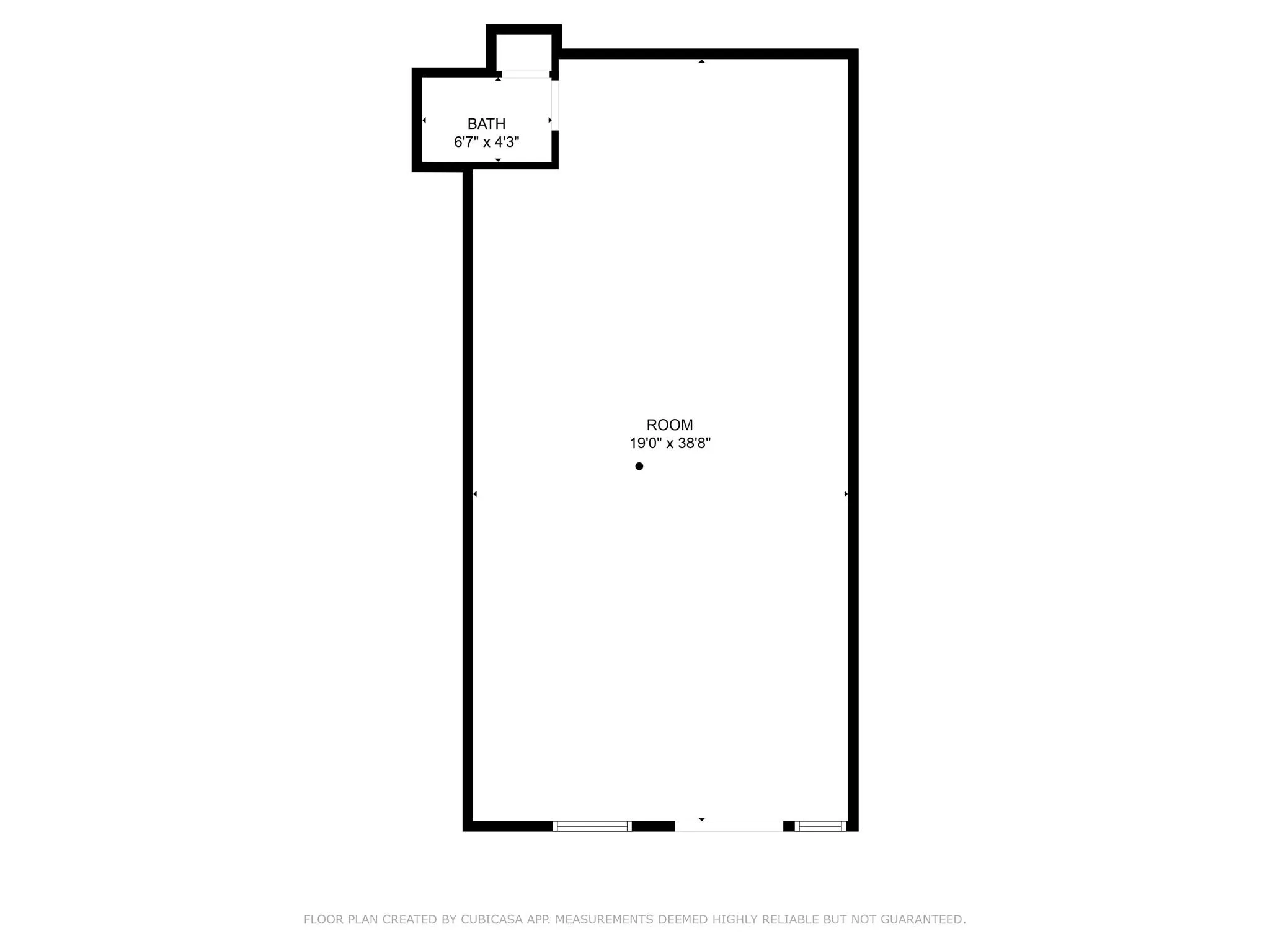 View of room layout View of room layout