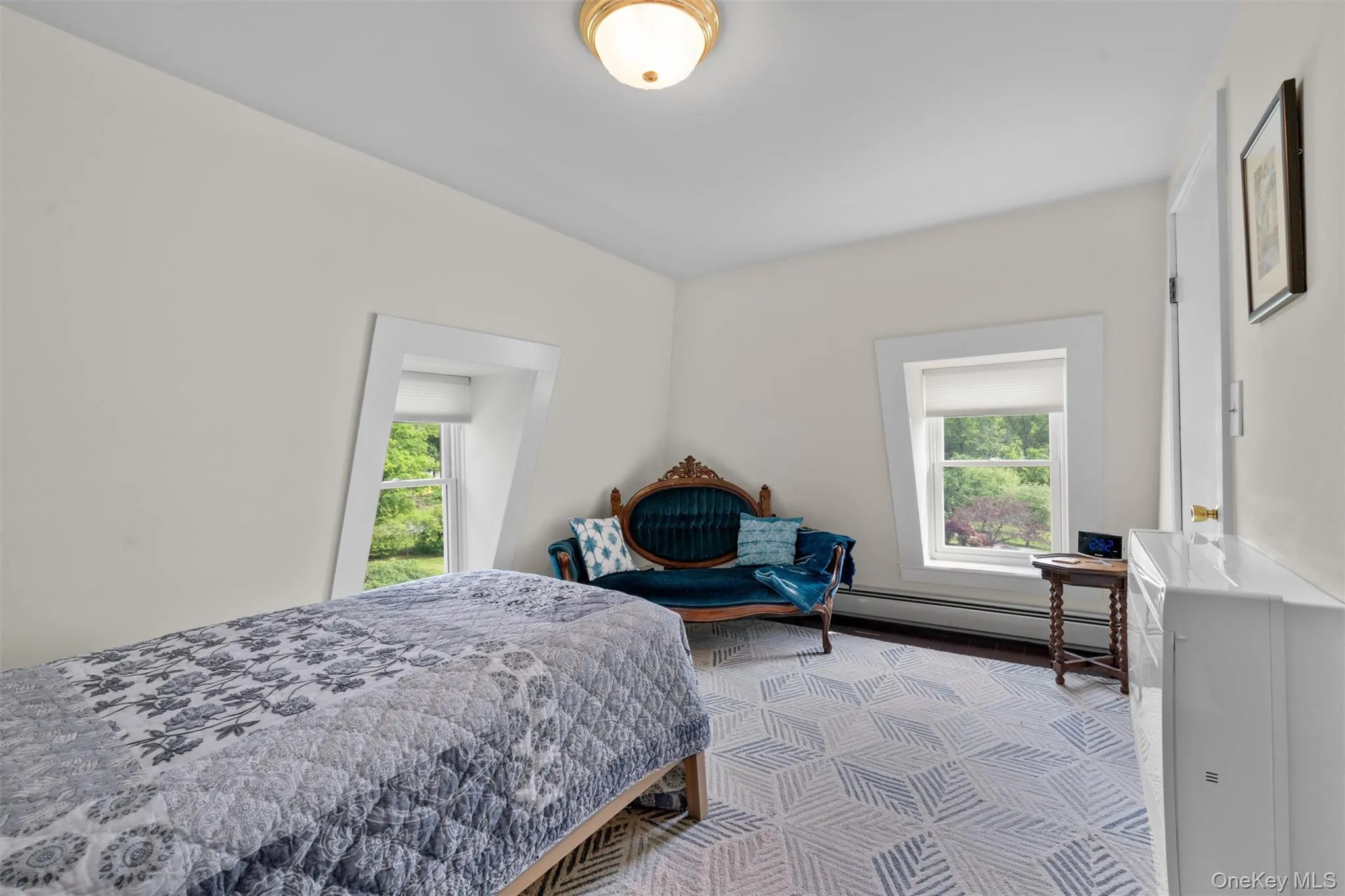 Third Floor Bedroom #6 with new hardwood floor, Mitsubishi mini-split, two new Anderson double hung windows. Third Floor Bedroom #6 with new hardwood floor, Mitsubishi mini-split, two new Anderson double hung windows.