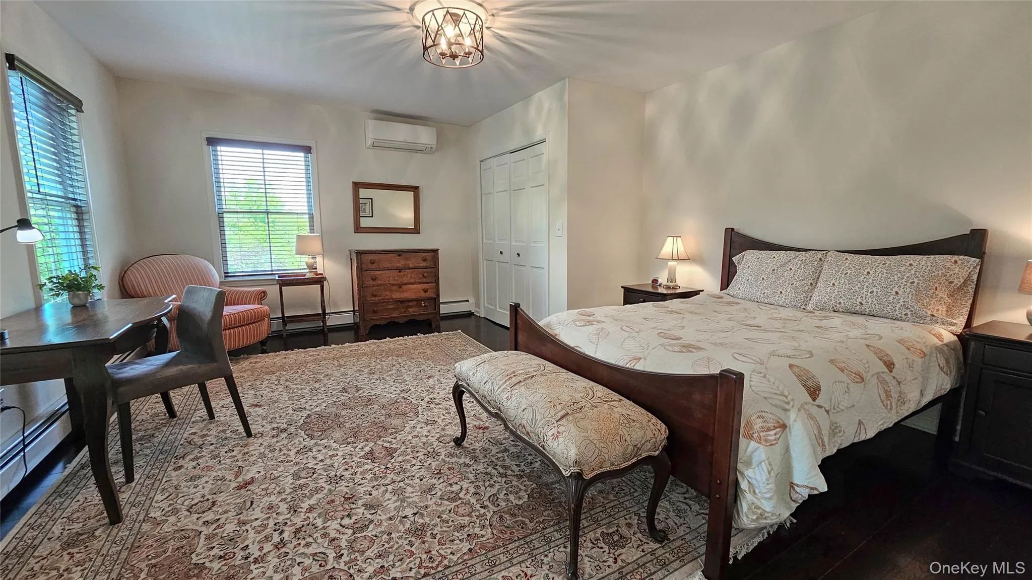 Bedroom with views of the front lawn. Bedroom with views of the front lawn.