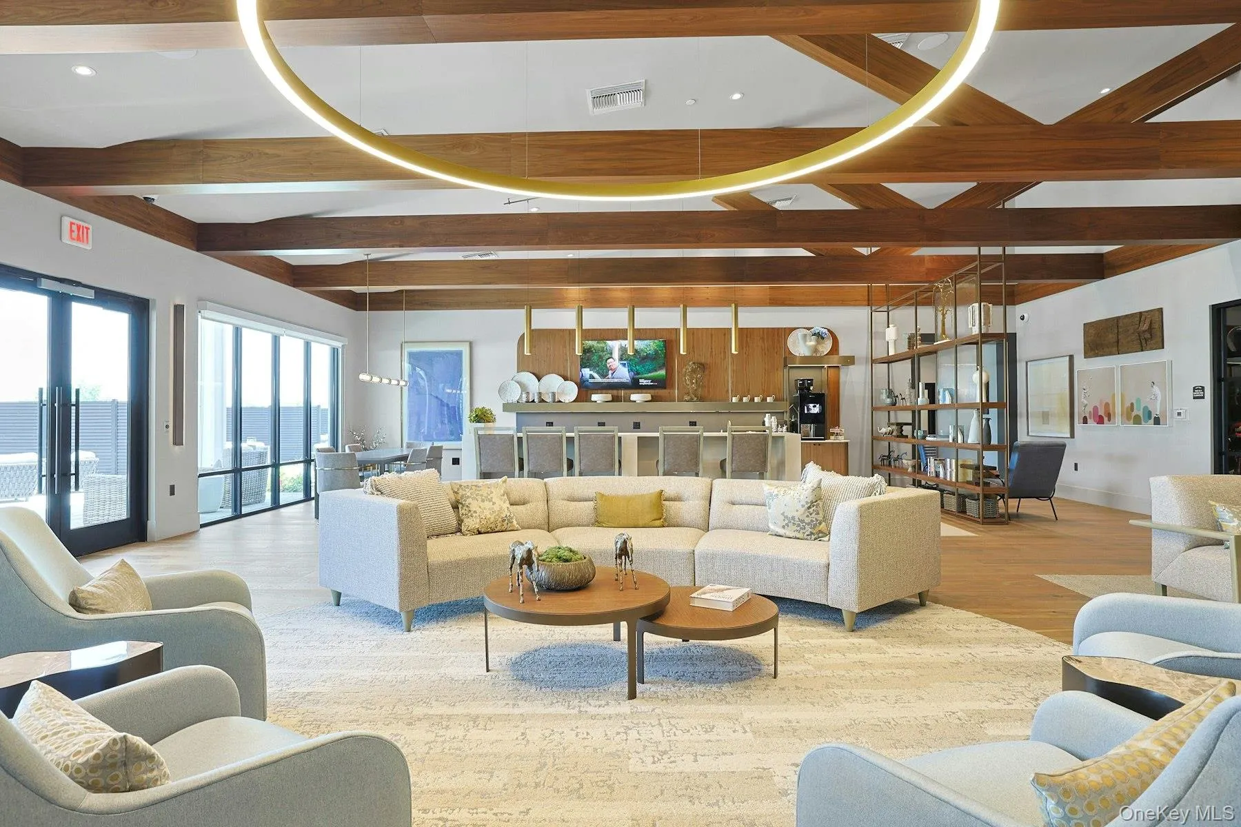 Clubroom featuring lounge and bar Clubroom featuring lounge and bar