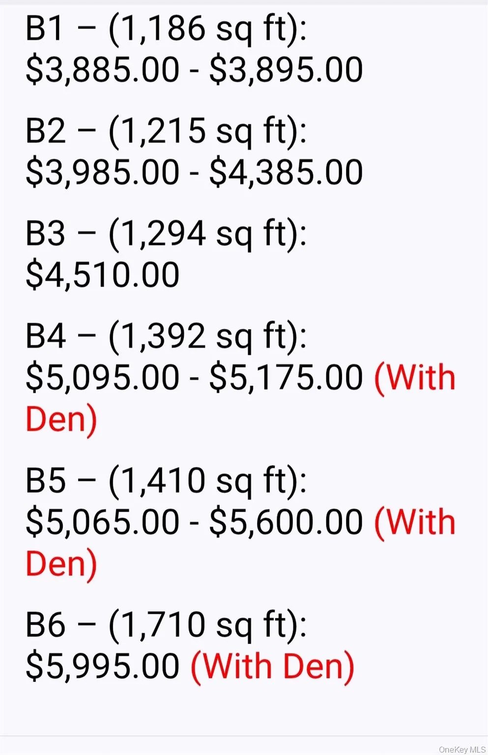 Additional apartments available with sq ft and pricing. Additional apartments available with sq ft and pricing.