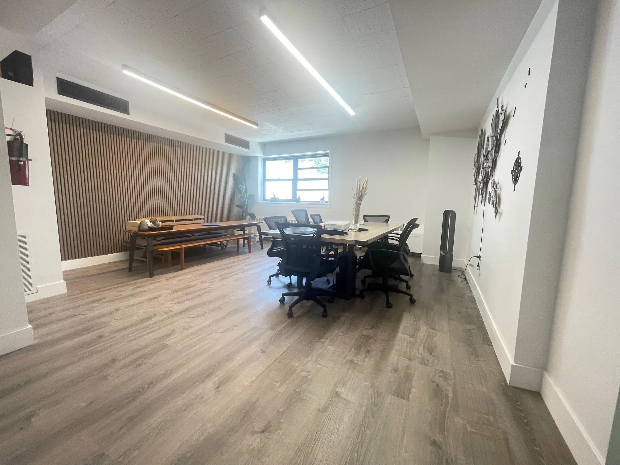 Dining room featuring wood finished floors and baseboards Dining room featuring wood finished floors and baseboards