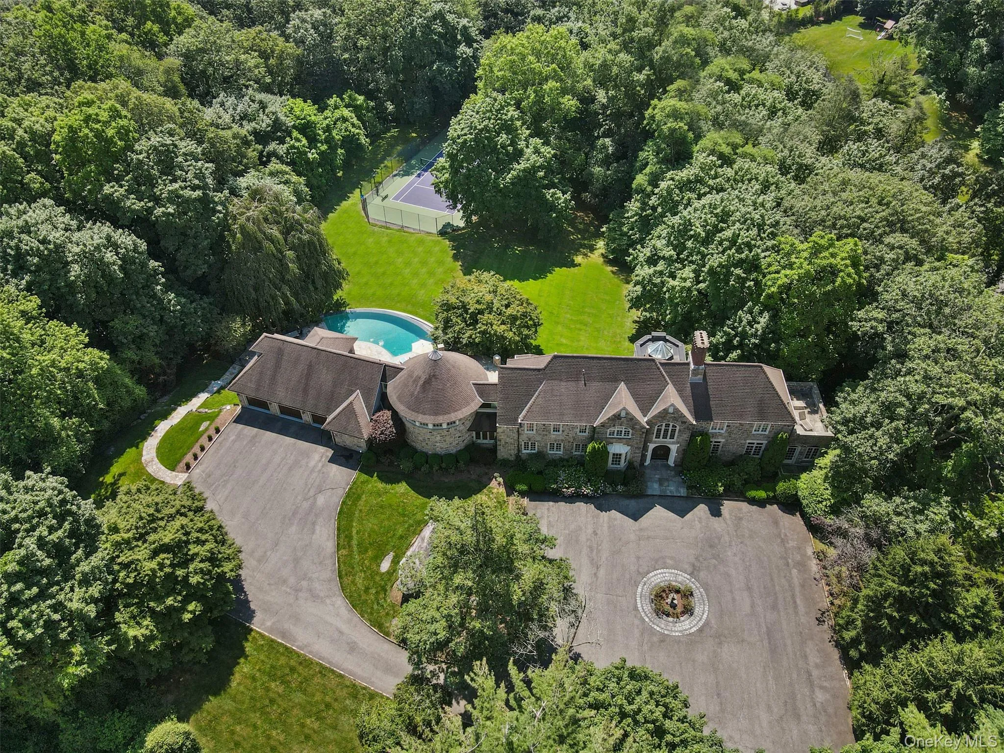 Aerial Pool & Tennis Aerial Pool & Tennis