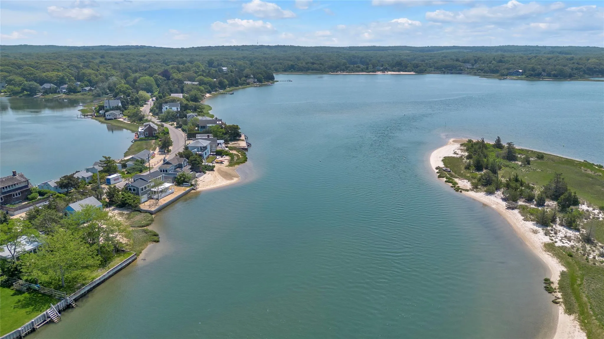 Drone / aerial view of a large body of water Drone / aerial view of a large body of water