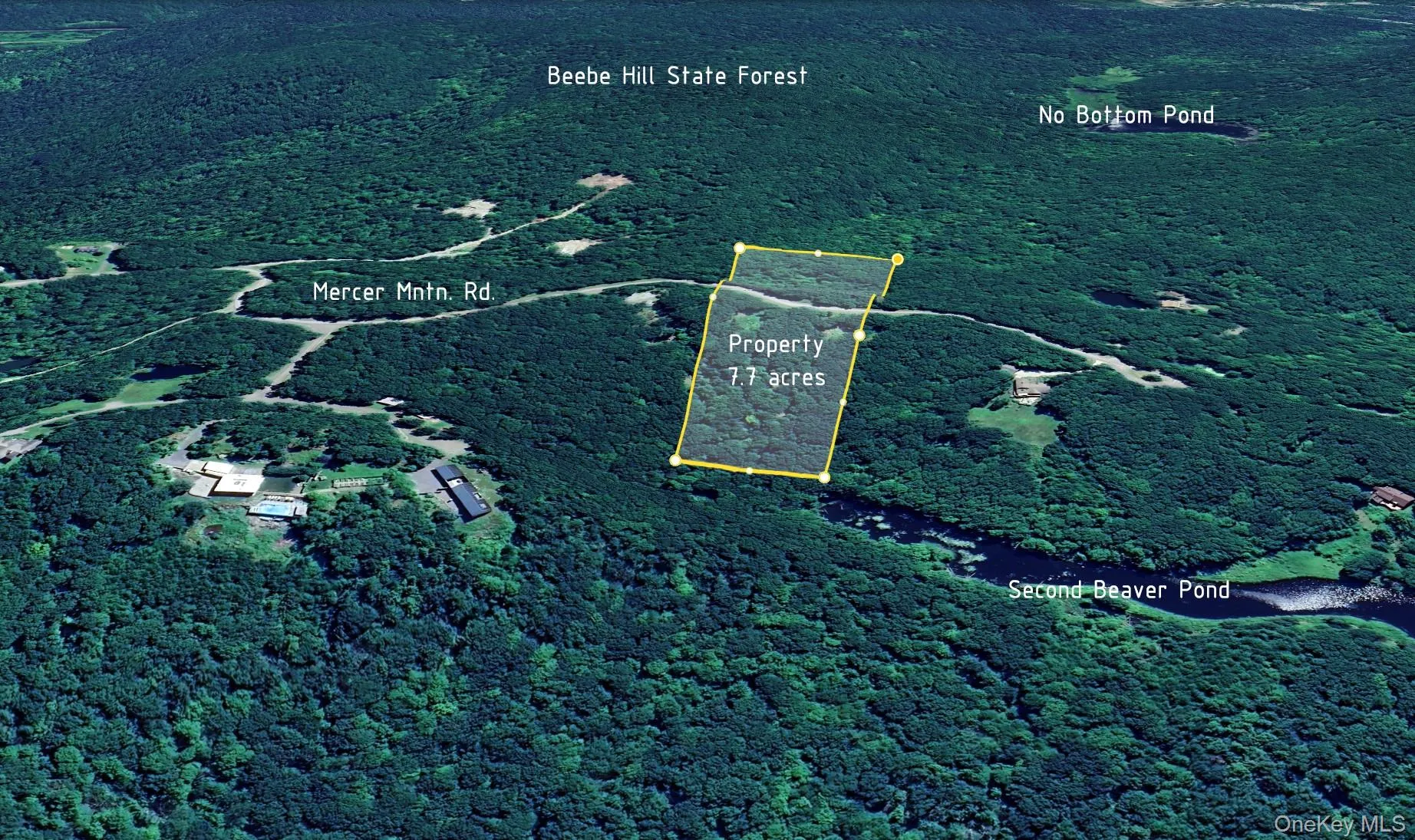 Aerial map of property and surrounding area Aerial map of property and surrounding area