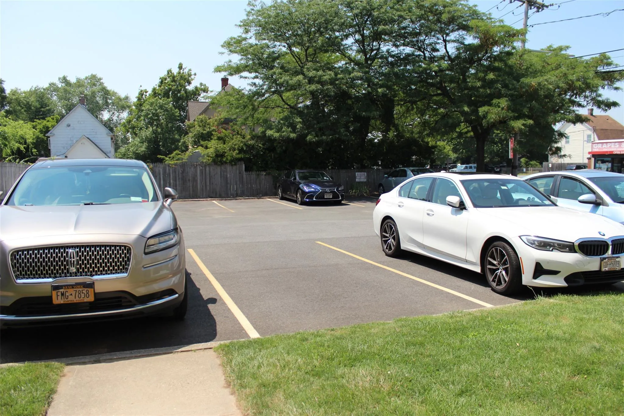 View of uncovered parking lot View of uncovered parking lot