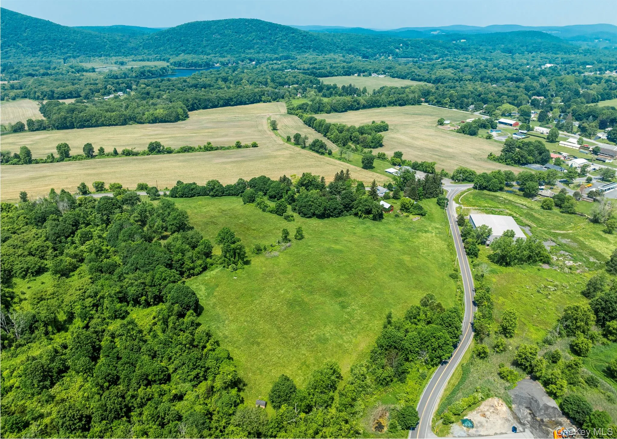 Drone / aerial view of a mountainous background Drone / aerial view of a mountainous background