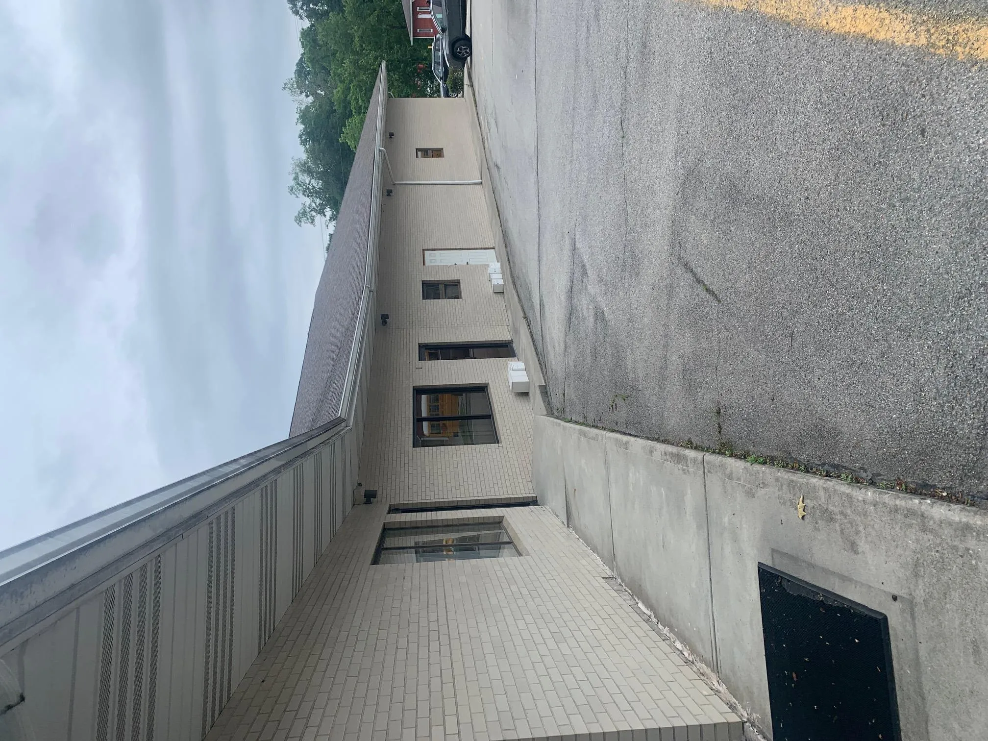 Entrance and parking lot Entrance and parking lot