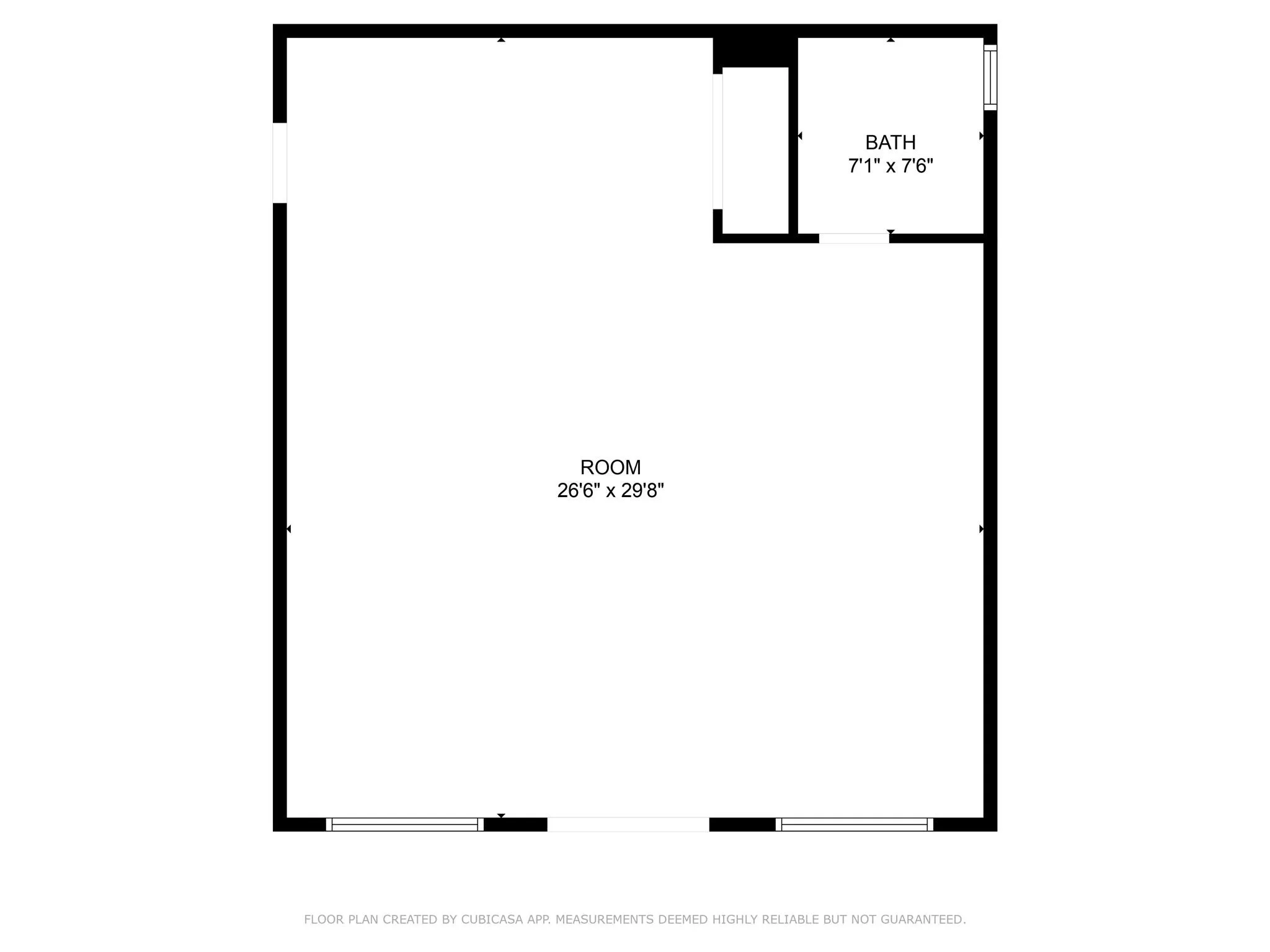 View of room layout View of room layout