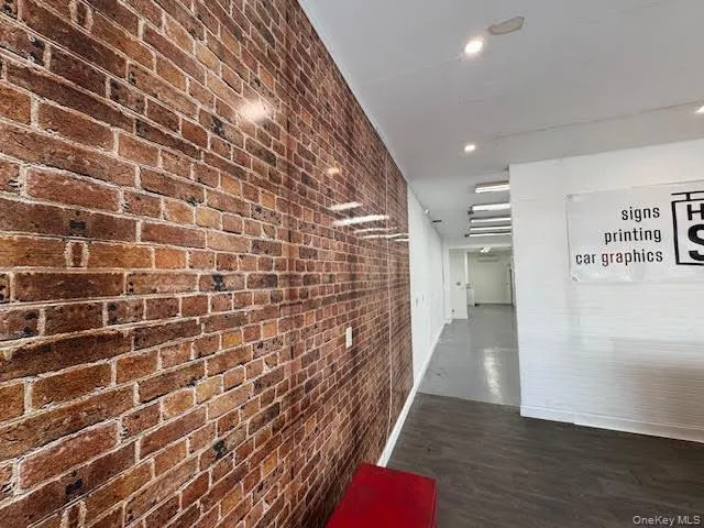 Brick wall and recessed lighting Brick wall and recessed lighting