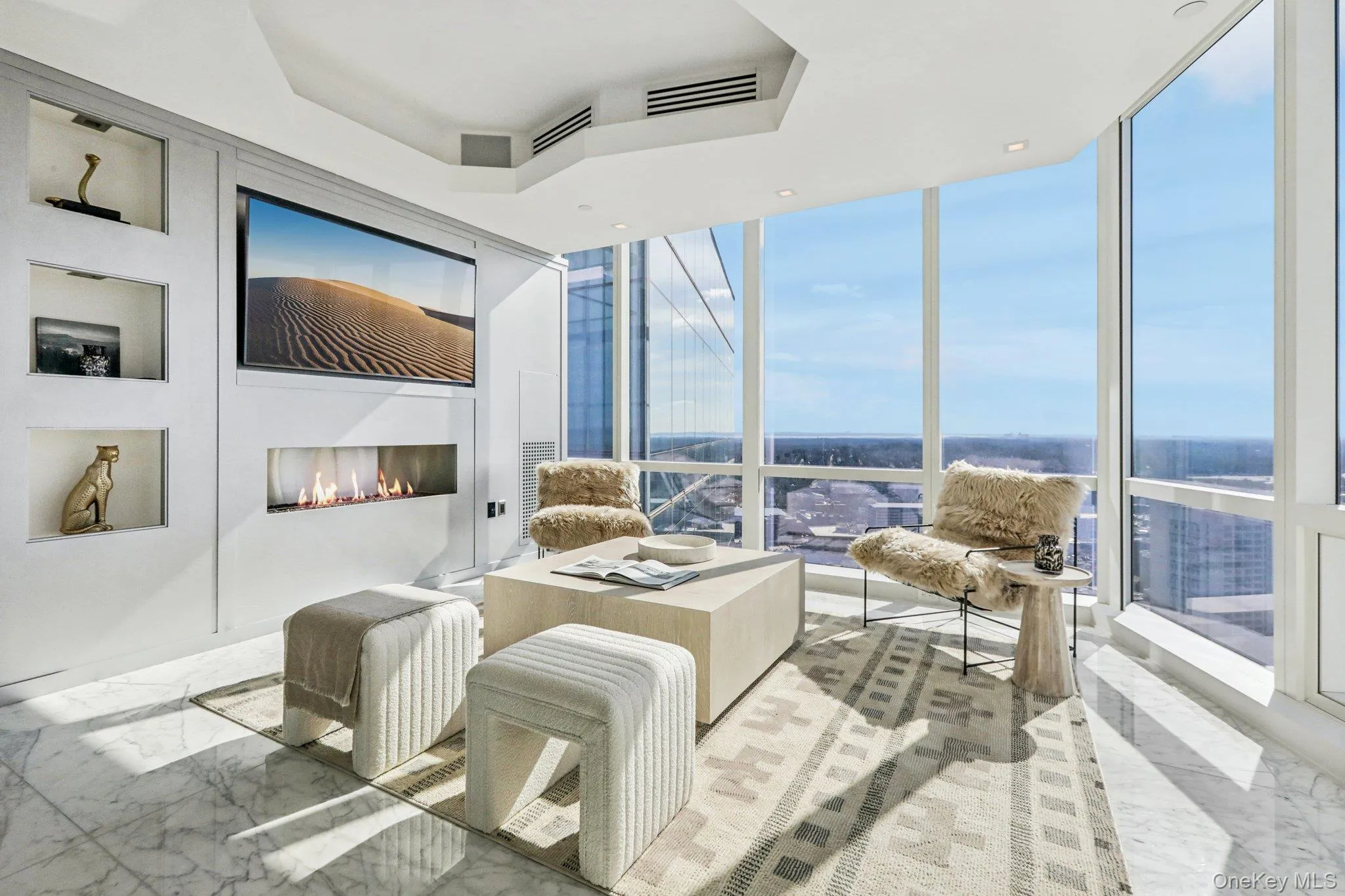 Living Room sitting area with gas fireplace Living Room sitting area with gas fireplace