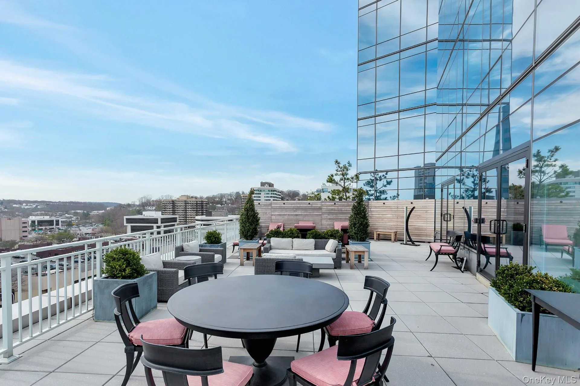 Terrace off of building lounge Terrace off of building lounge