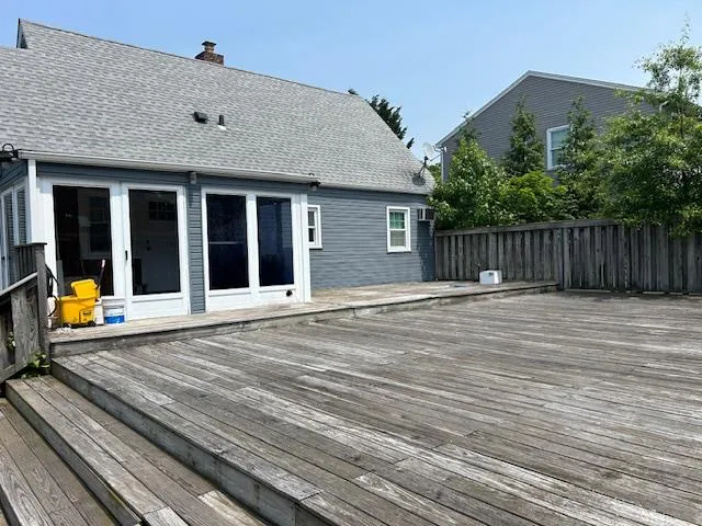 View of wooden deck View of wooden deck