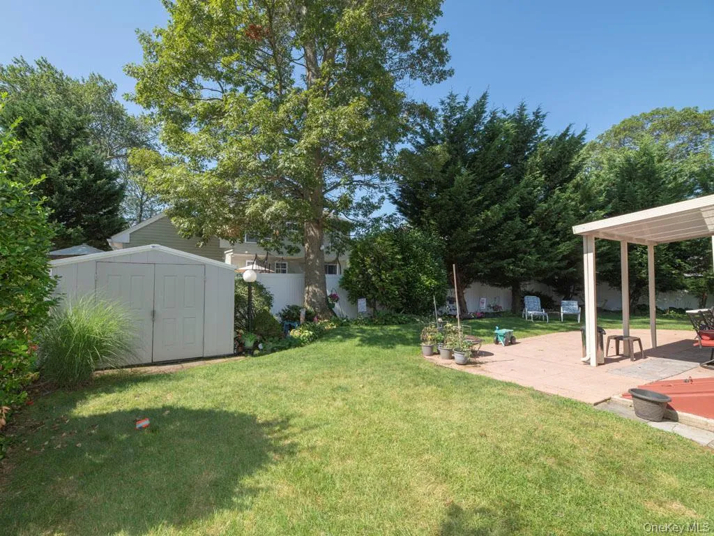 View of yard featuring a patio area and a shed View of yard featuring a patio area and a shed
