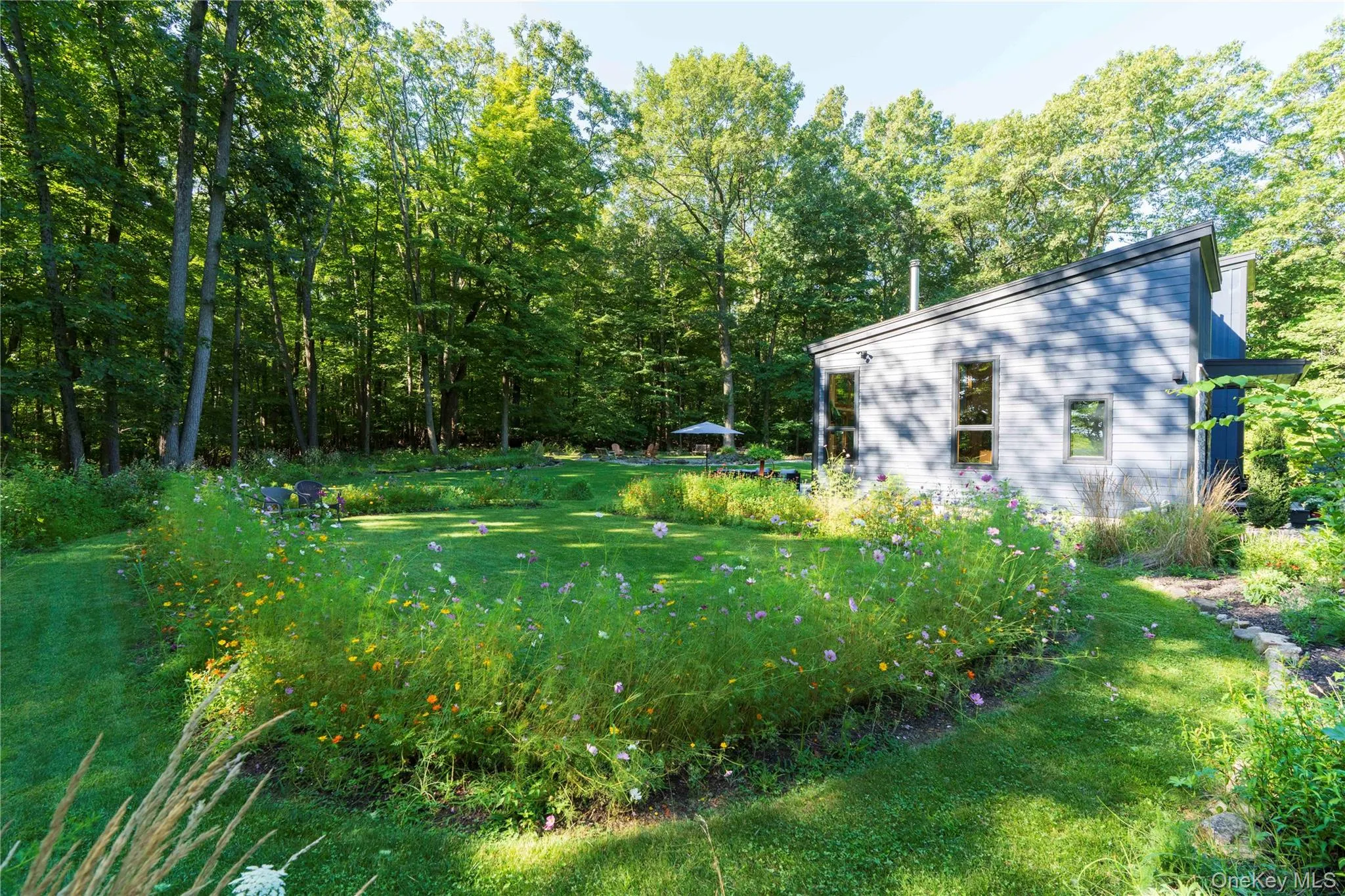 View of House with the Perennial Flower Gardens View of House with the Perennial Flower Gardens