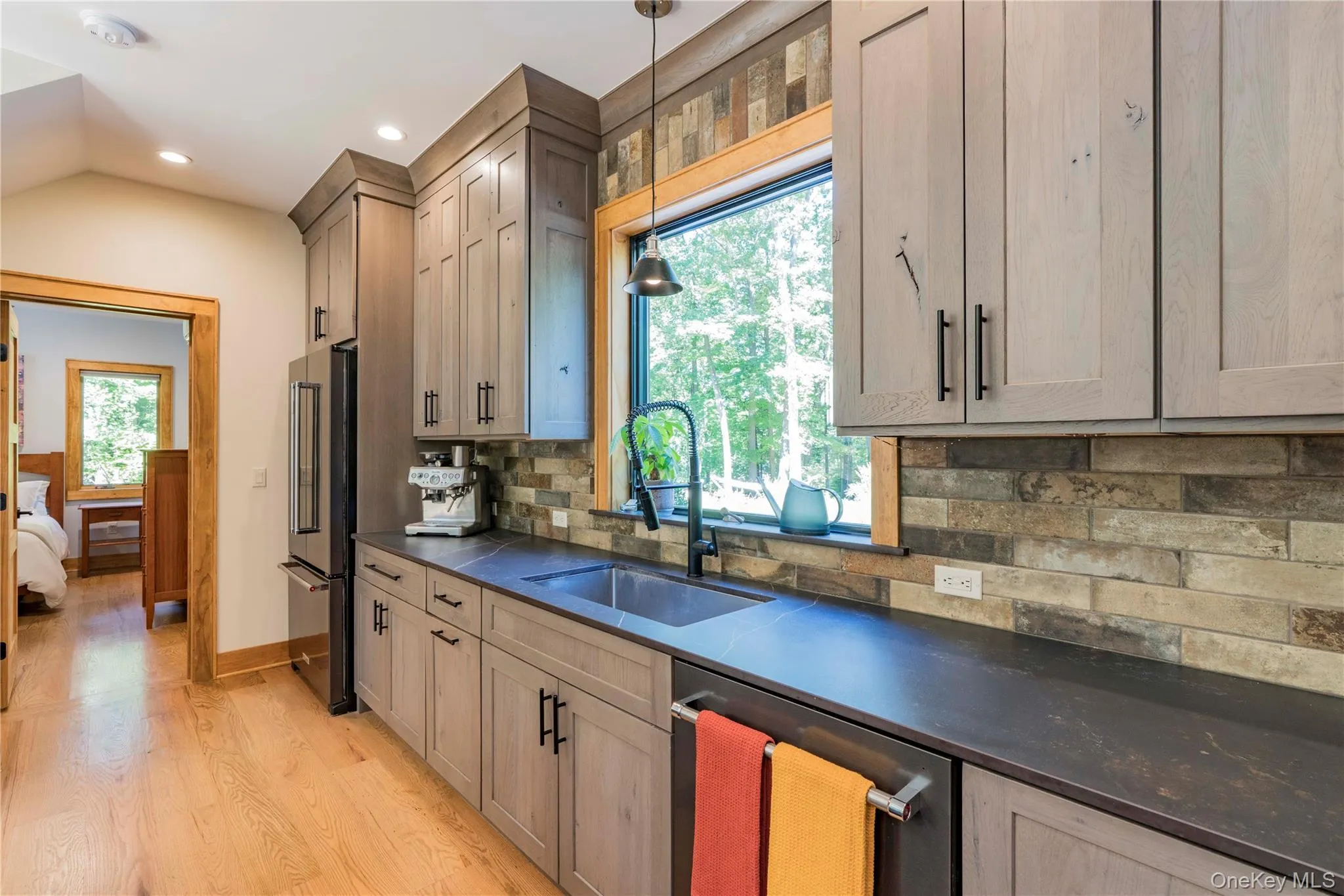 Back Splash is Stone Subway Tile Back Splash is Stone Subway Tile