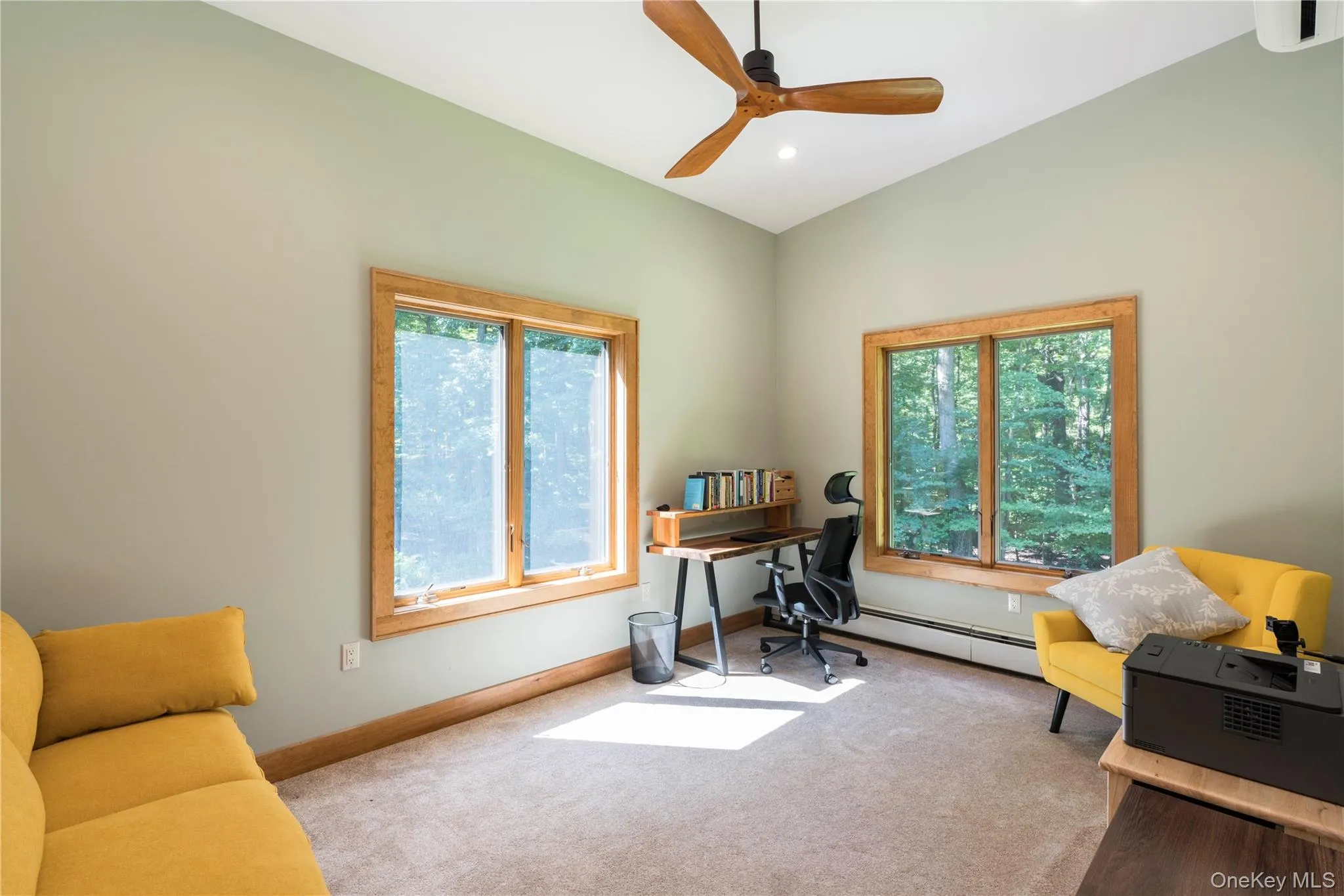 Office/3rd Bedroom has Wall To Wall Carpet & a Ceiling Fan Office/3rd Bedroom has Wall To Wall Carpet & a Ceiling Fan