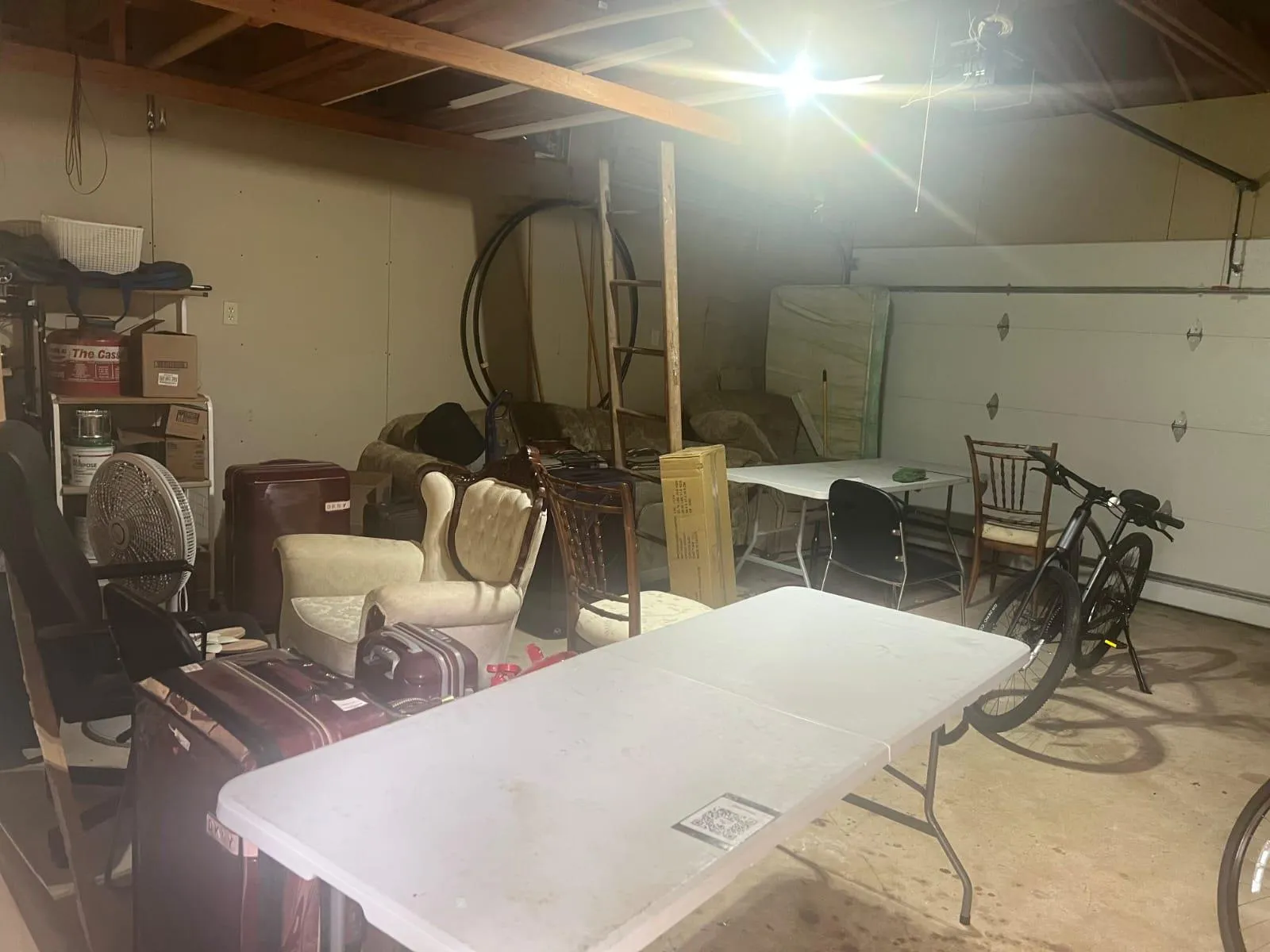 Basement with a garage Basement with a garage