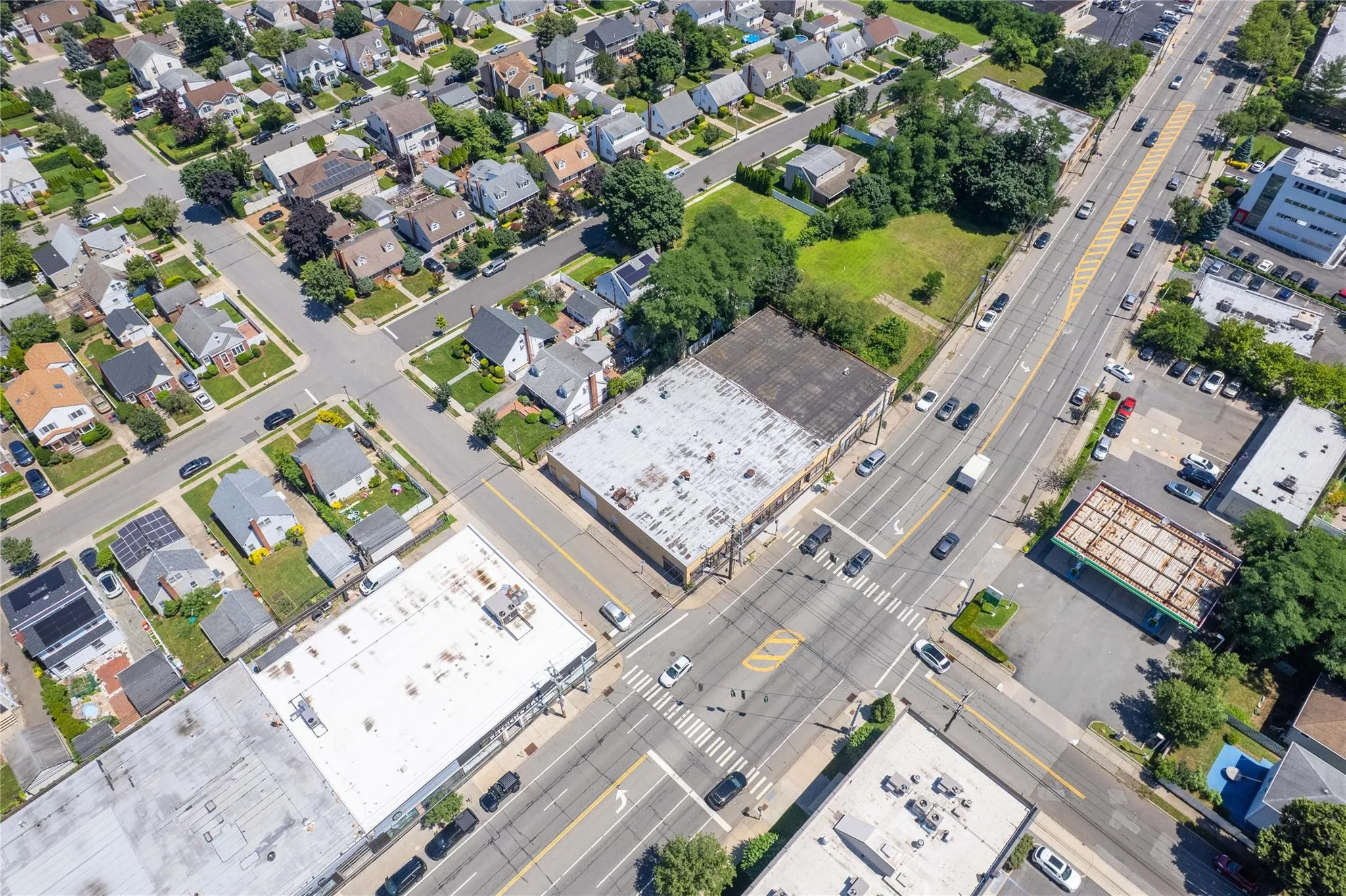 Aerial view of residential area Aerial view of residential area