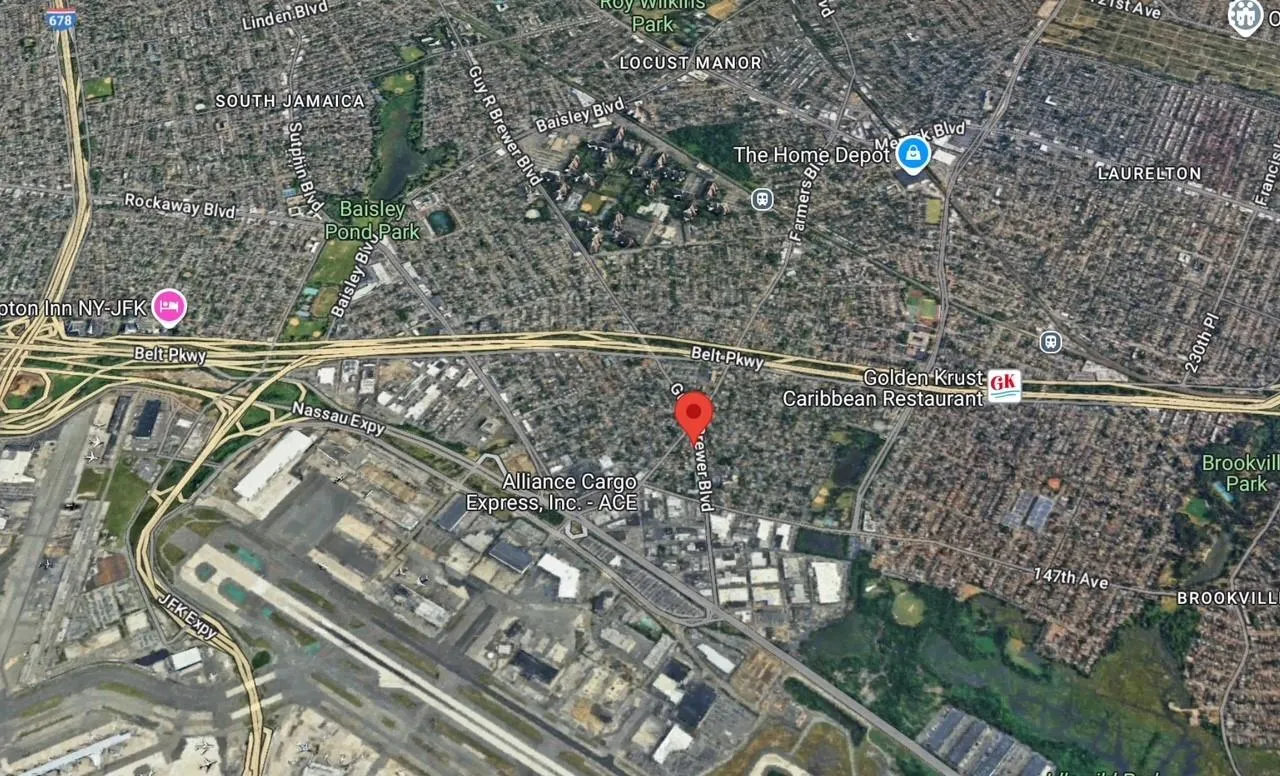 Aerial map of property and surrounding area Aerial map of property and surrounding area