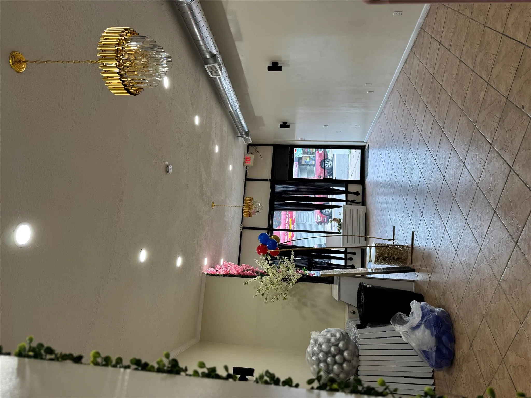 Lobby featuring recessed lighting and ornamental molding Lobby featuring recessed lighting and ornamental molding