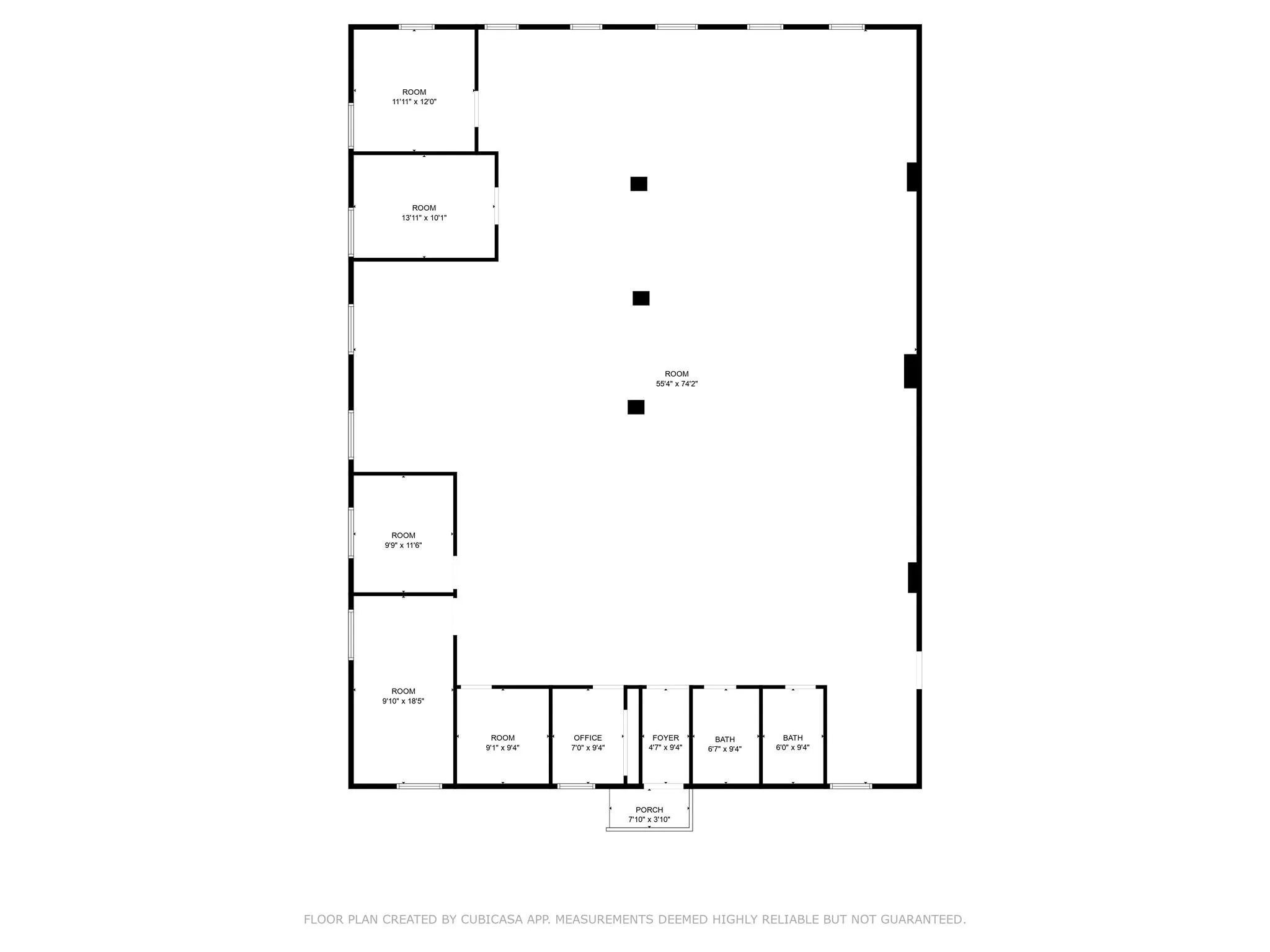 54 Broadway Office Layout (South Side) 4,200sf 54 Broadway Office Layout (South Side) 4,200sf