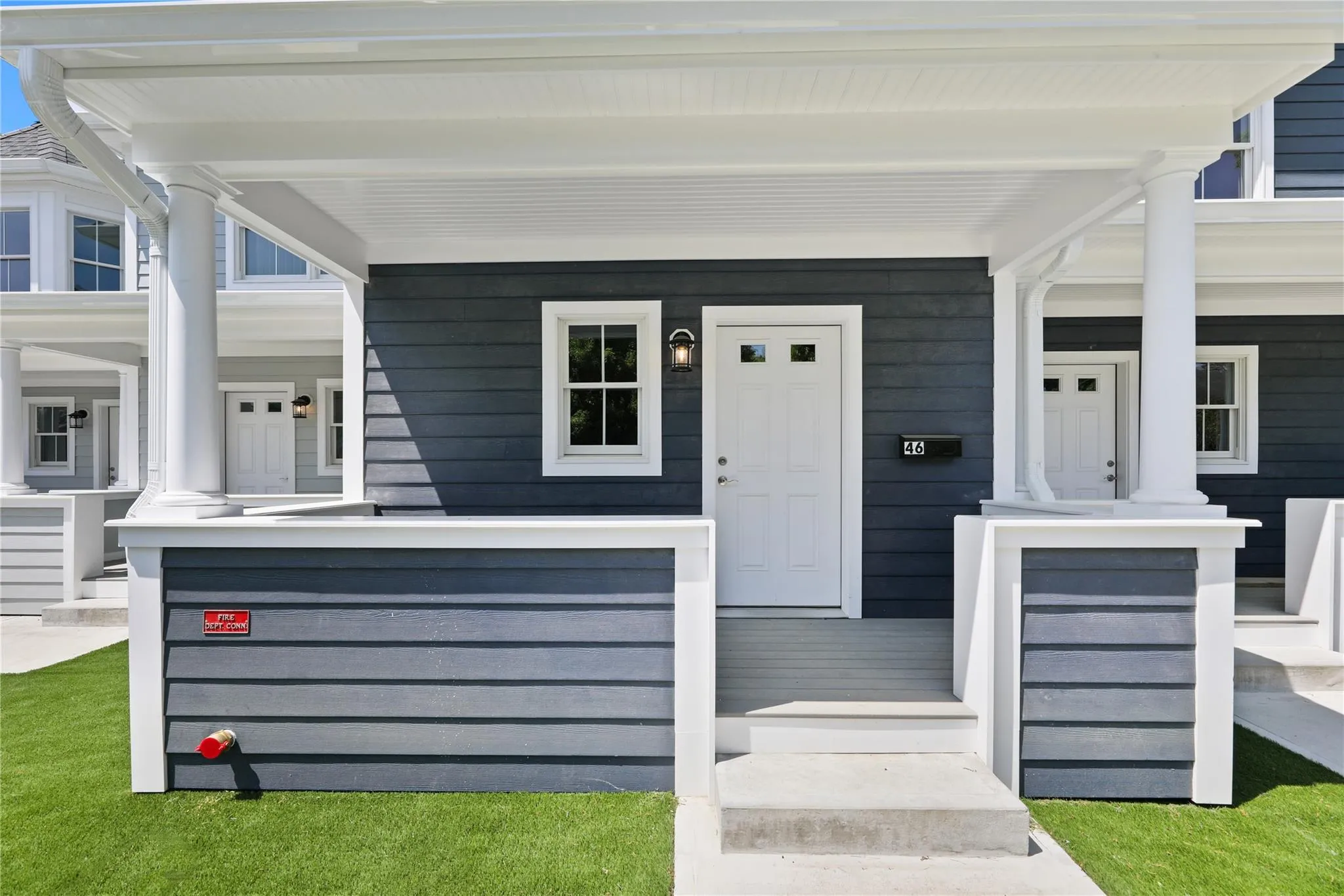 Individual porch for each unit Individual porch for each unit