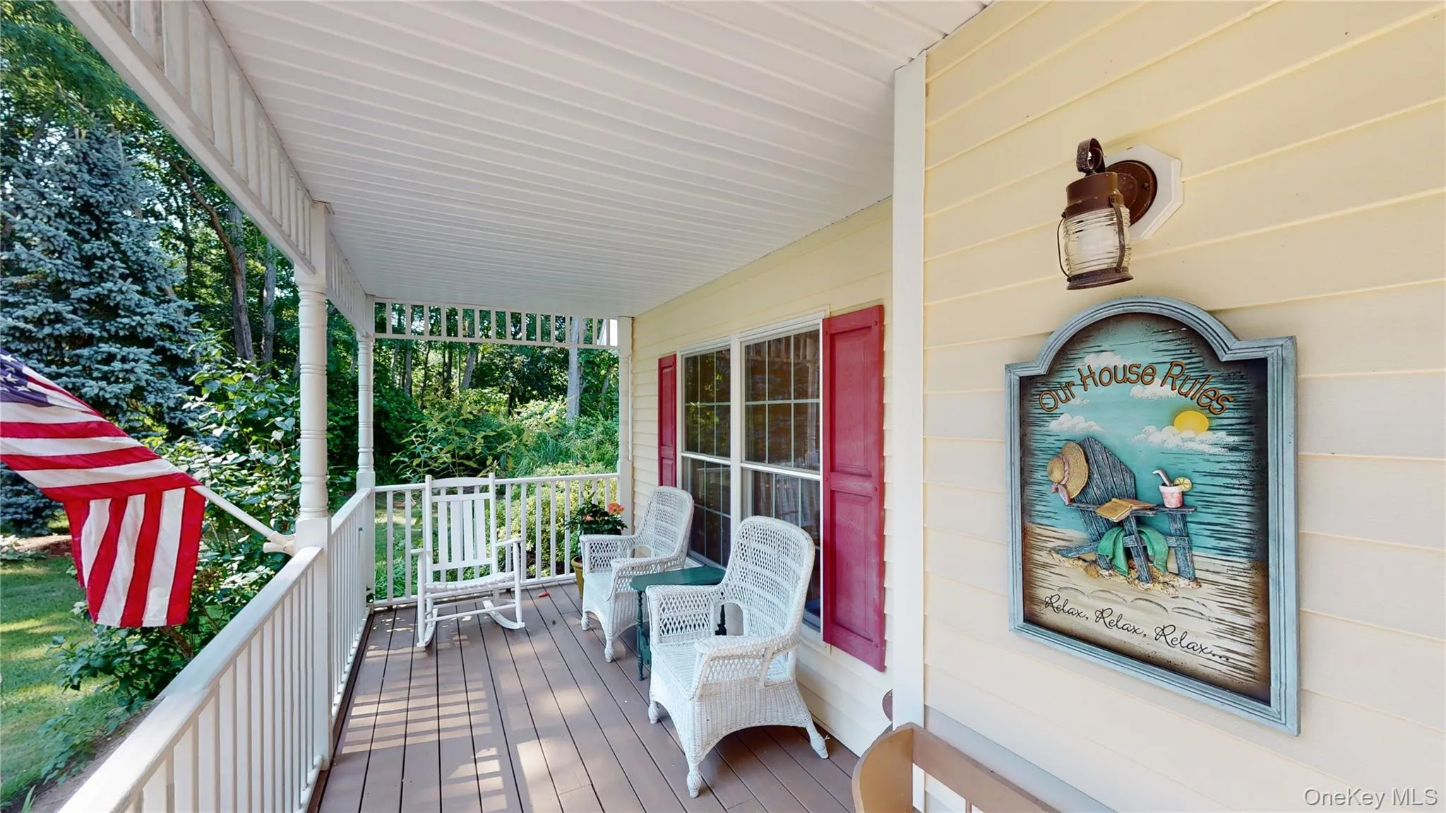 View of wooden porch View of wooden porch