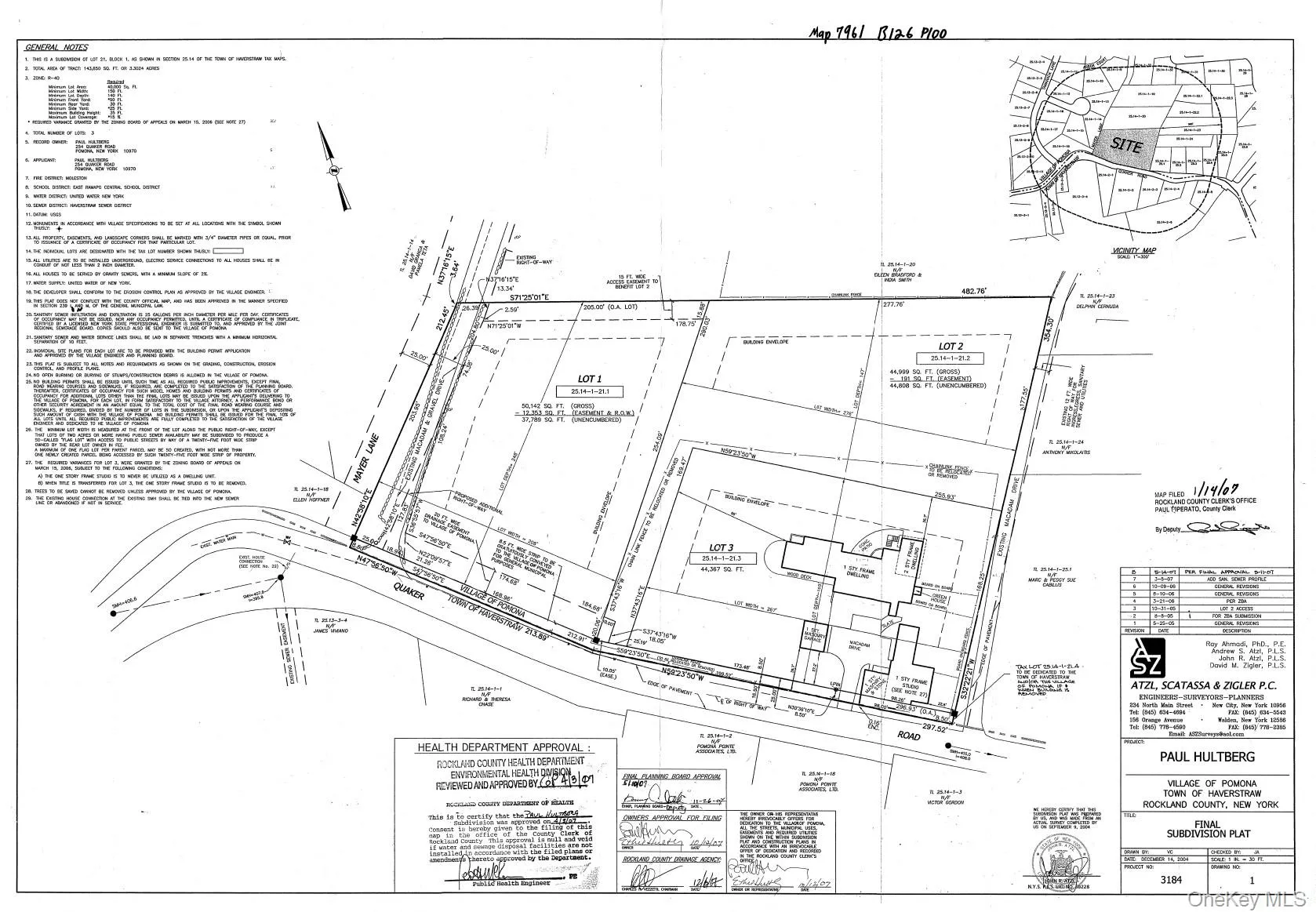 Survey map / technical document Survey map / technical document