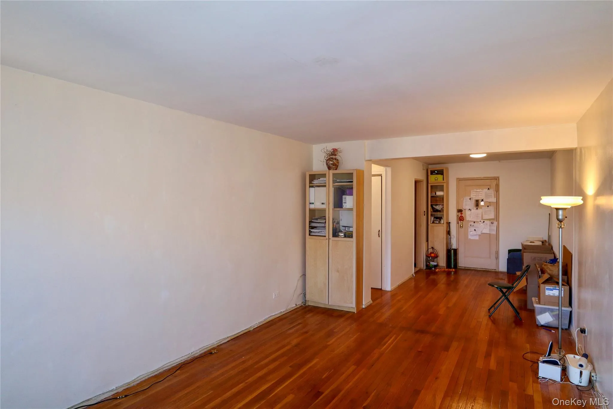 Empty room with wood finished floors Empty room with wood finished floors
