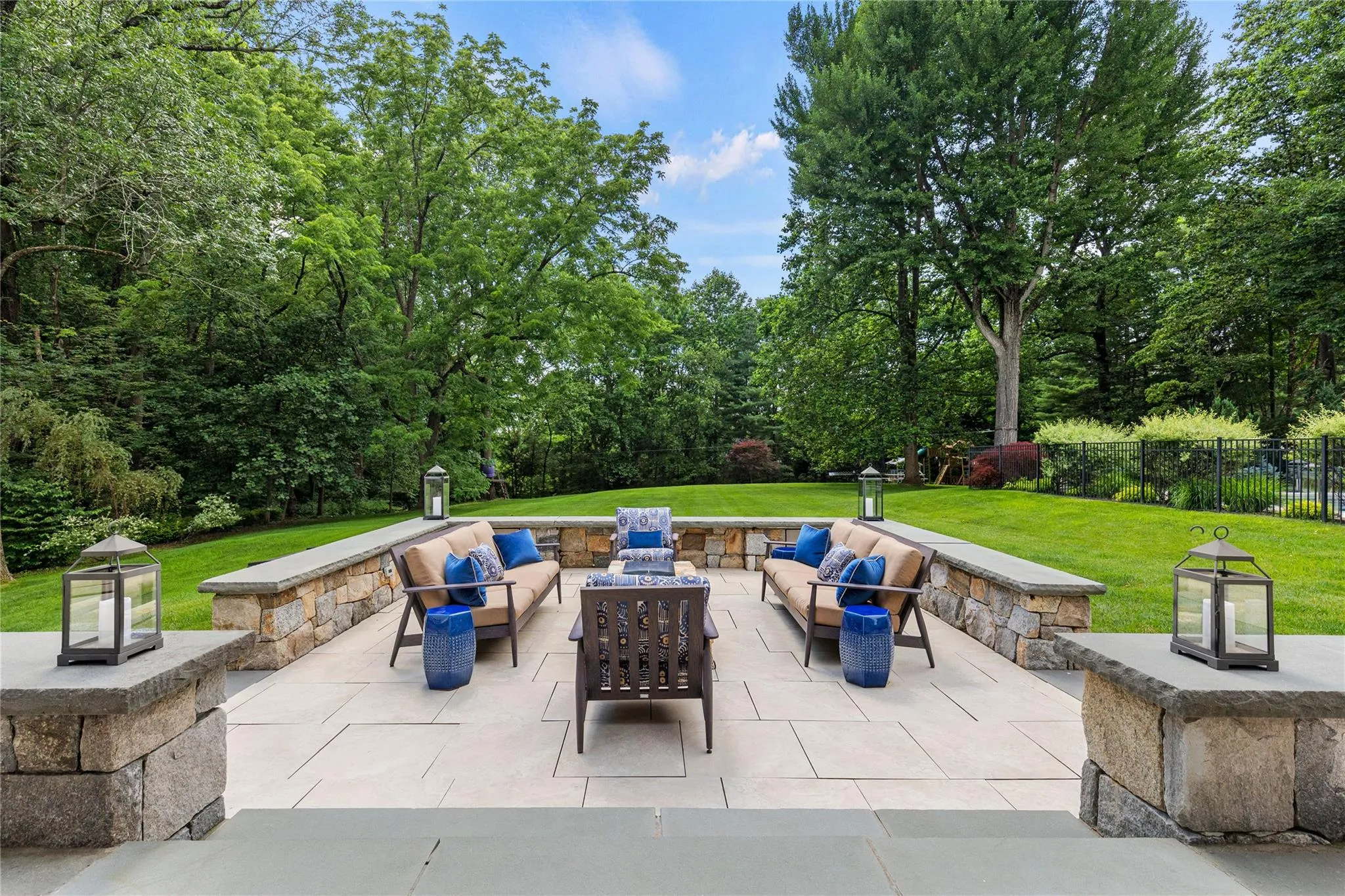 View of patio with an inviting outdoor hangout area View of patio with an inviting outdoor hangout area