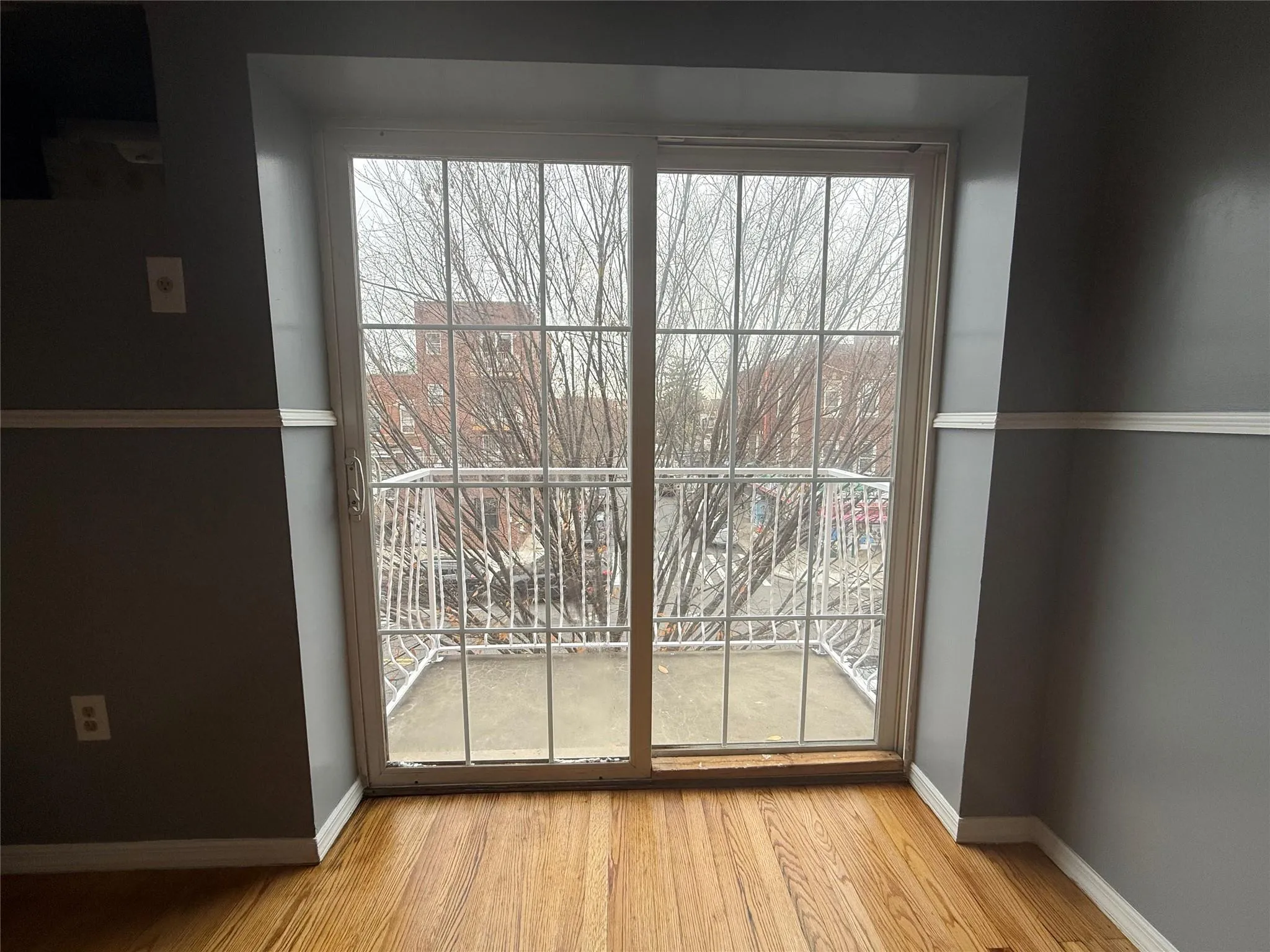 Detailed view of wood finished floors and baseboards Detailed view of wood finished floors and baseboards