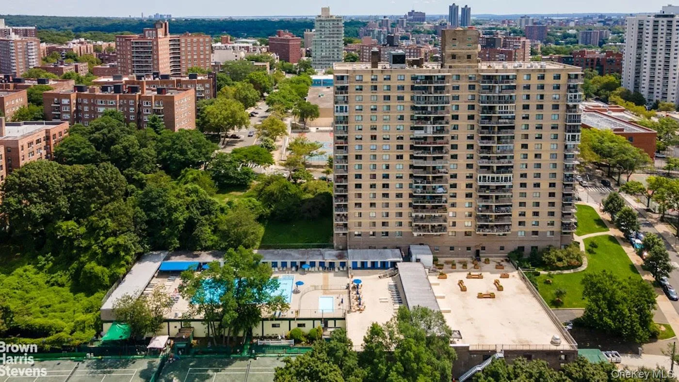 View of urban area with a pool area View of urban area with a pool area