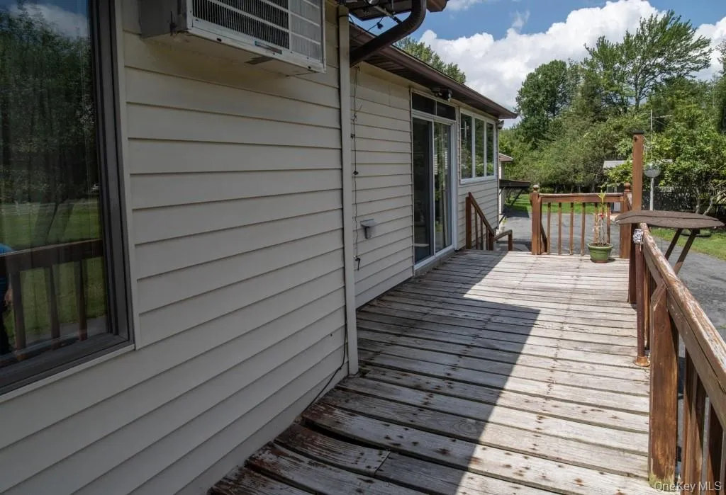 View of wooden deck View of wooden deck