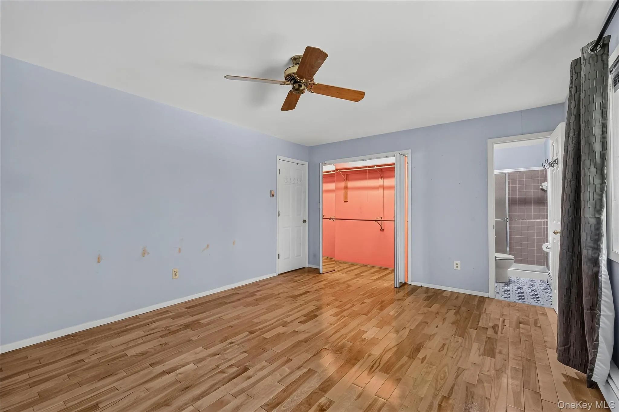 Nice deep double closet Nice deep double closet