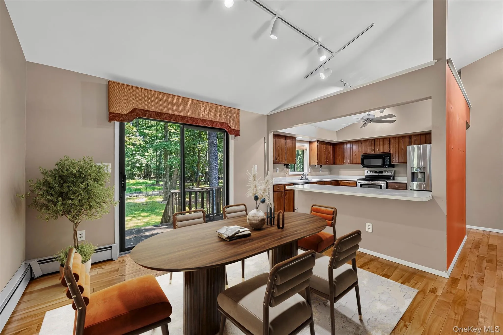 Whatever your style, this dining room can be casual or more formal. Whatever your style, this dining room can be casual or more formal.