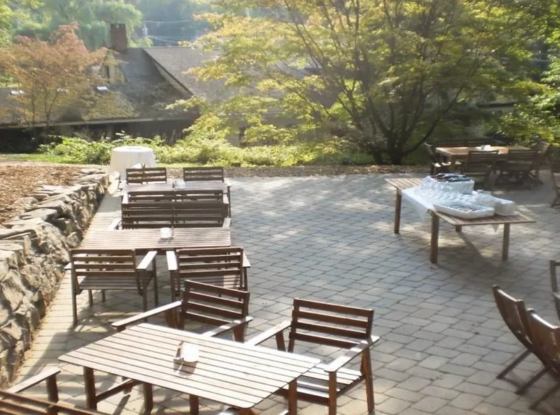 View of patio / terrace featuring outdoor dining area View of patio / terrace featuring outdoor dining area
