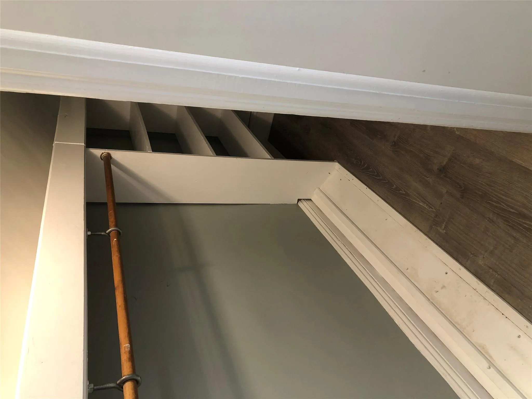 Spacious closet featuring dark wood finished floors Spacious closet featuring dark wood finished floors