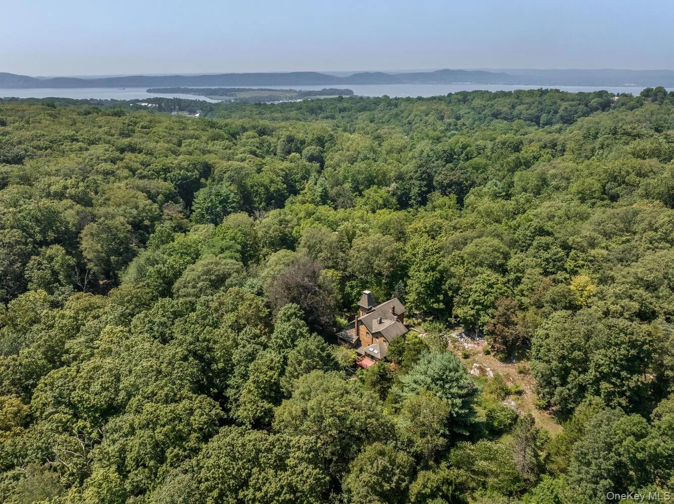 Bird's eye view of a wooded property Bird's eye view of a wooded property
