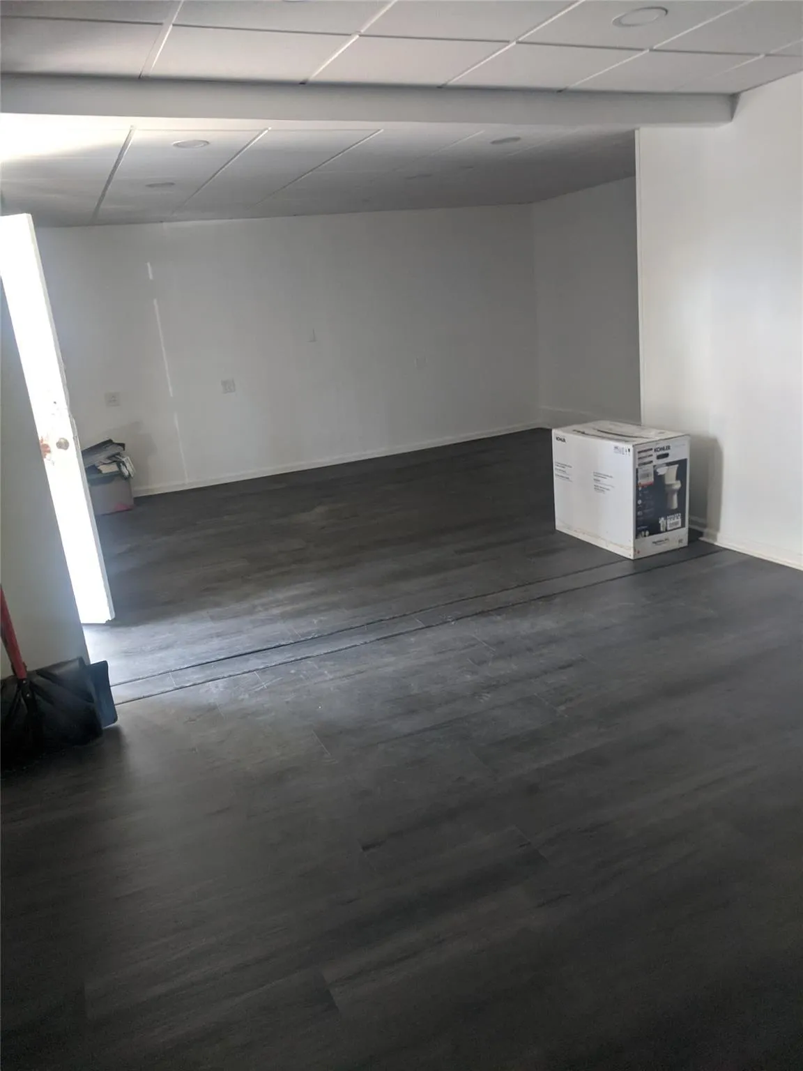 Basement with baseboards Basement with baseboards