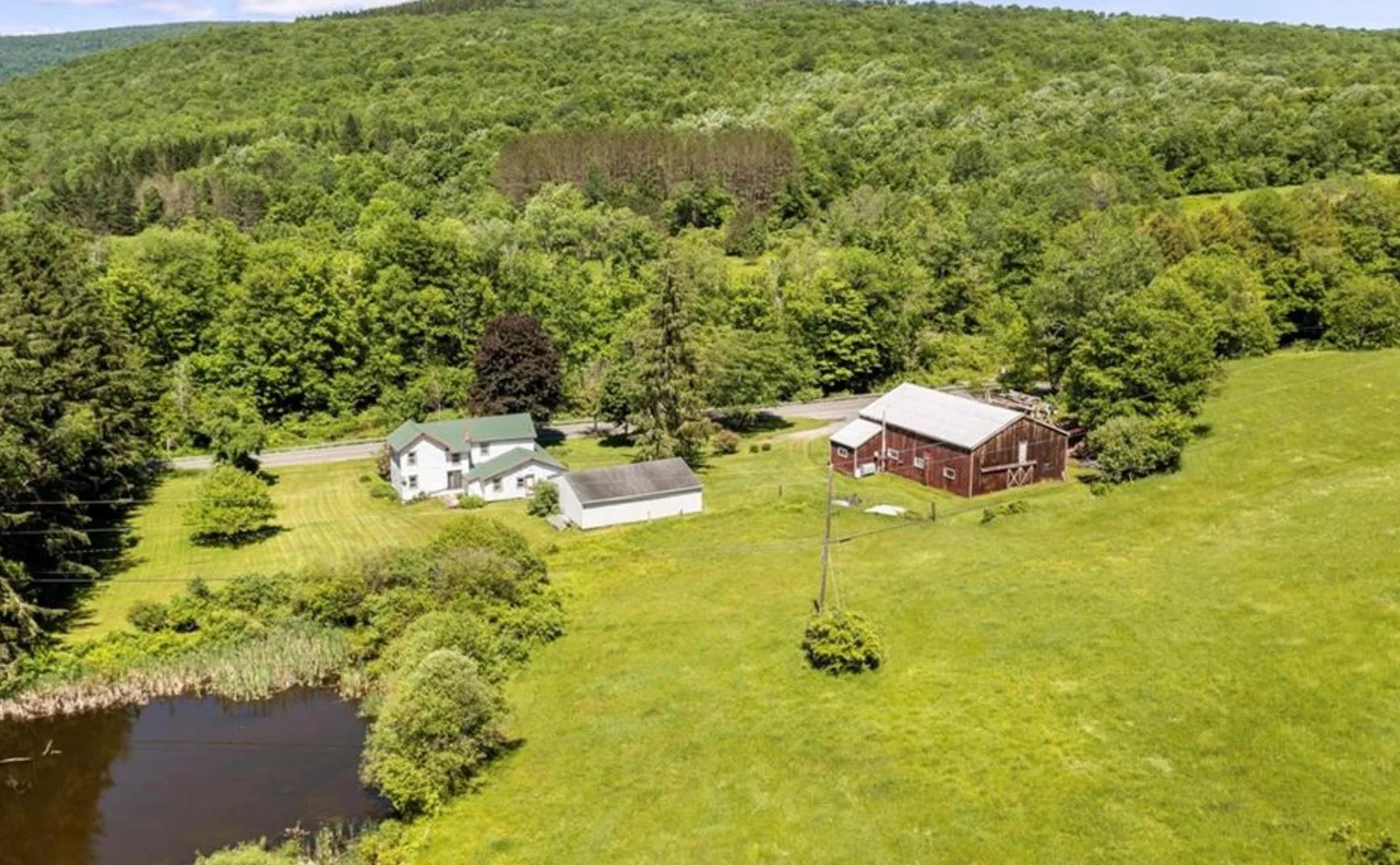 View of subject property with a forest View of subject property with a forest