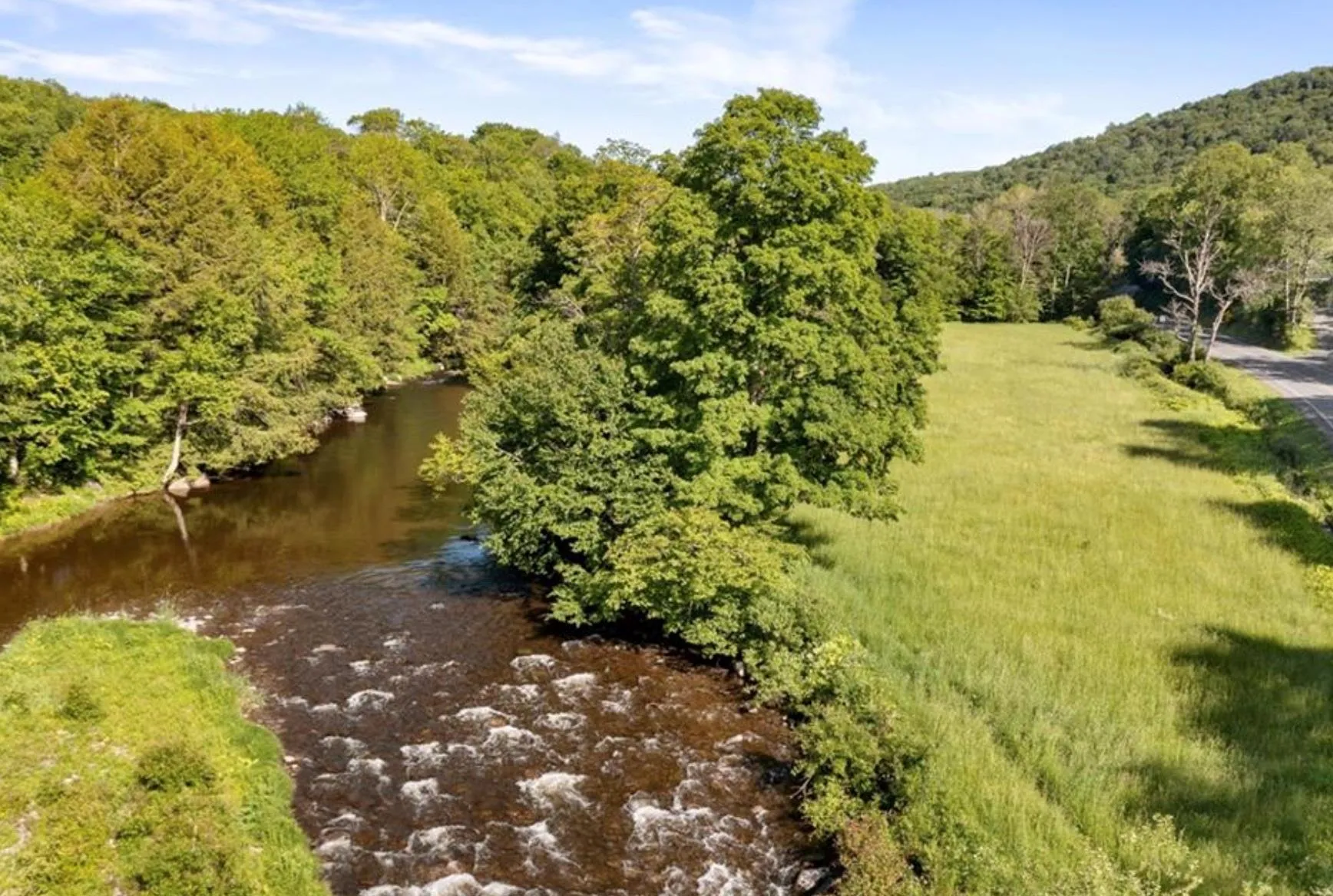 Drone / aerial view of a heavily wooded area Drone / aerial view of a heavily wooded area
