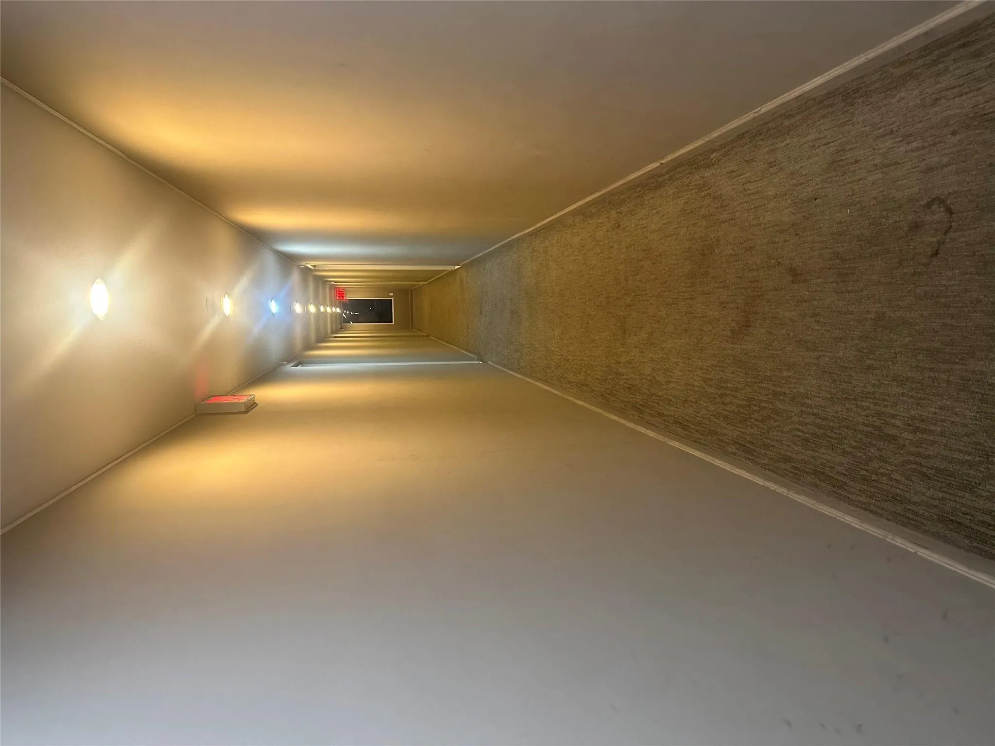 Hallway with carpet and baseboards Hallway with carpet and baseboards