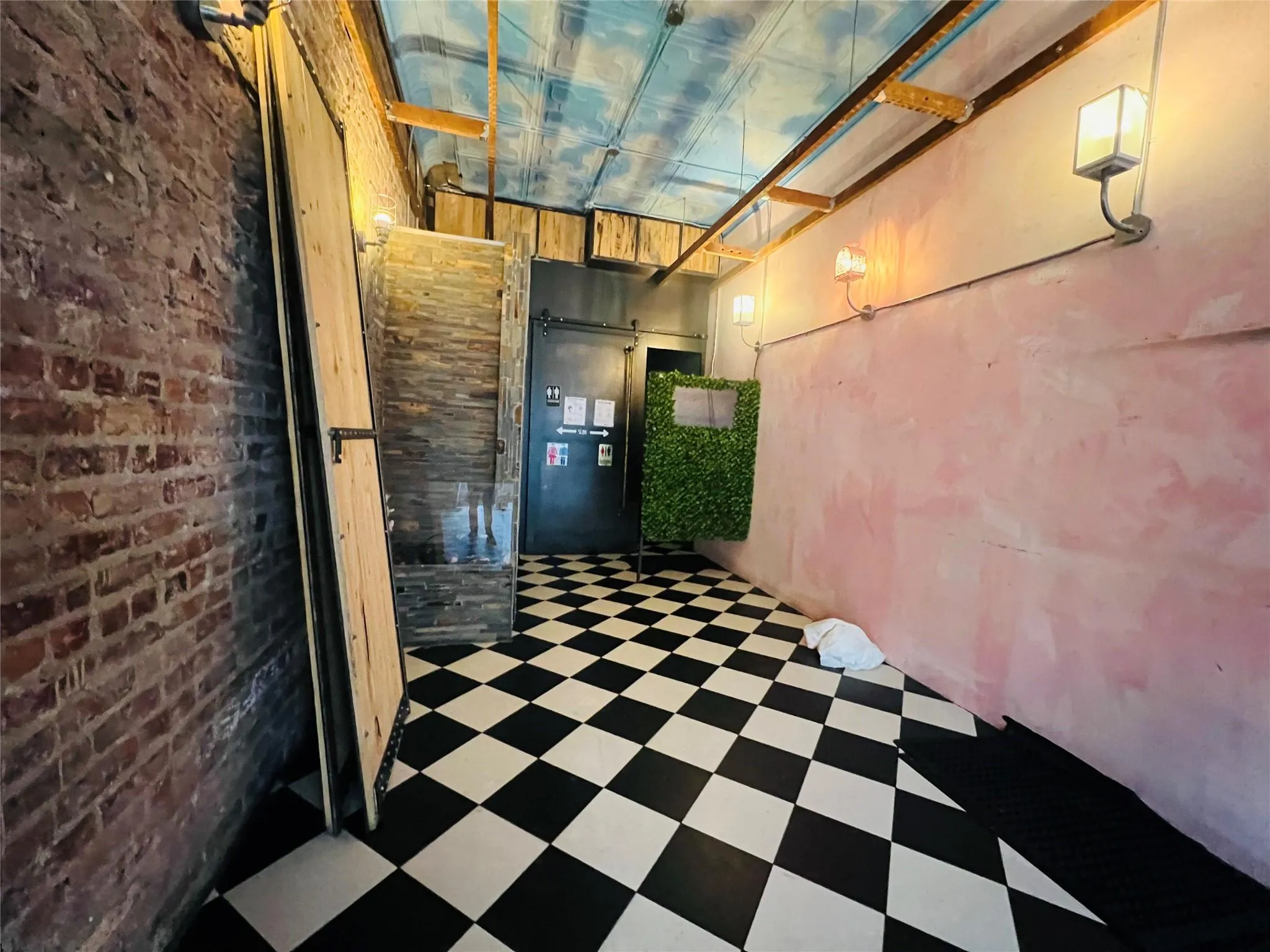 Below grade area with tile patterned floors Below grade area with tile patterned floors