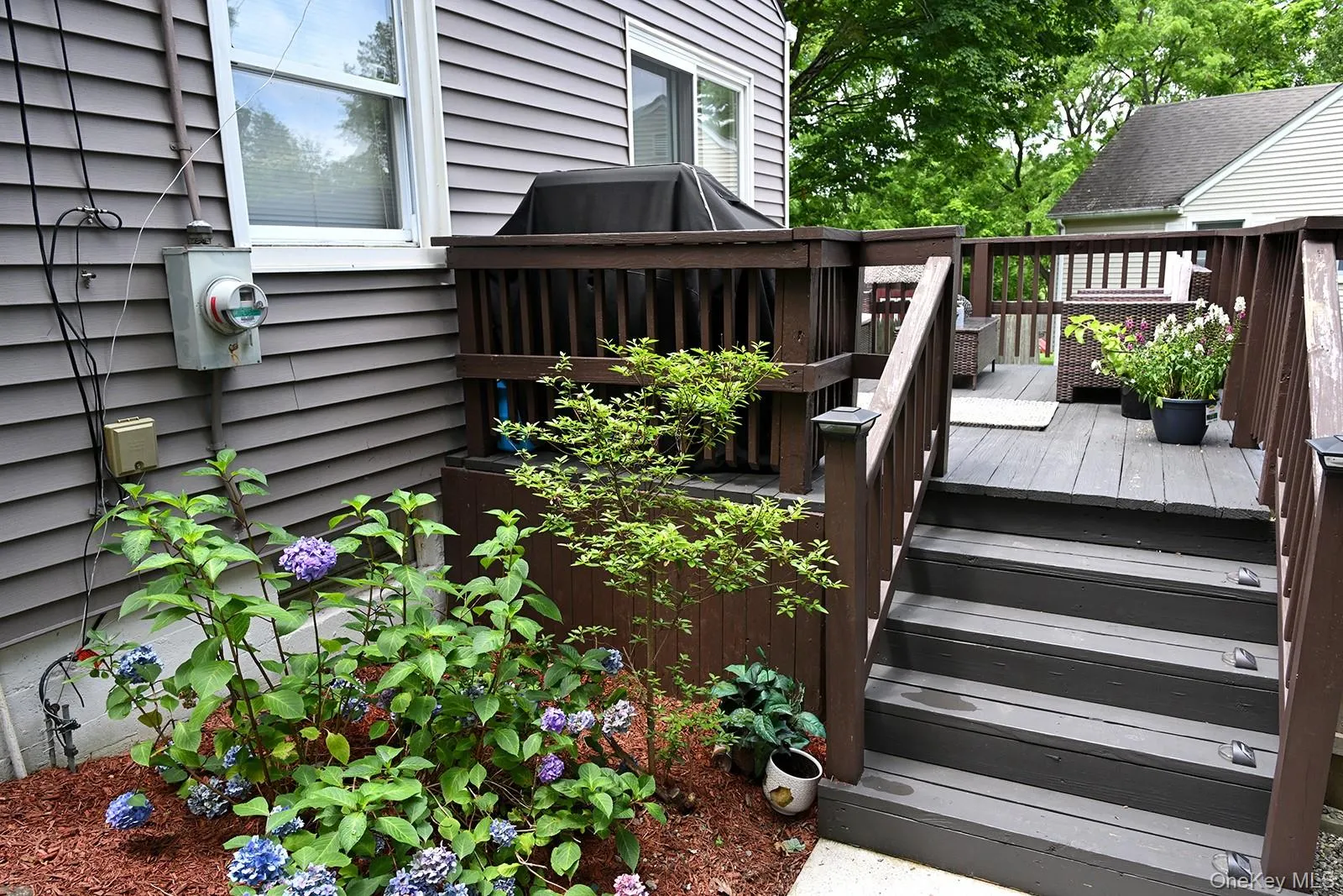 View of wooden terrace View of wooden terrace